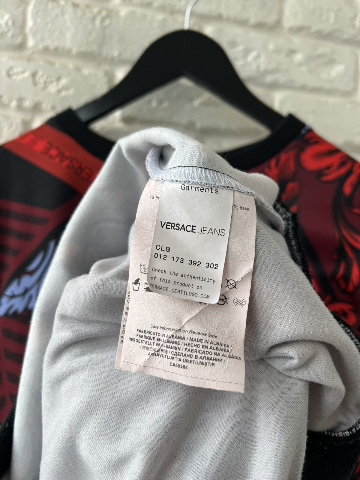 Versace Jeans Couture Versace Multicolor Logo Crew Neck Sweatshirt Size M / US 6-8 / IT 42-44 - 4 Thumbnail