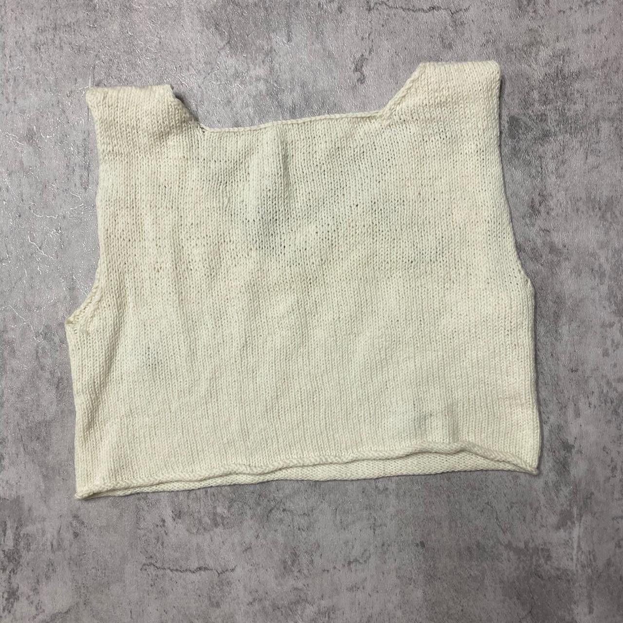 Other Cream and blue crochet crop top Size S / US 4 / IT 40 - 3 Thumbnail
