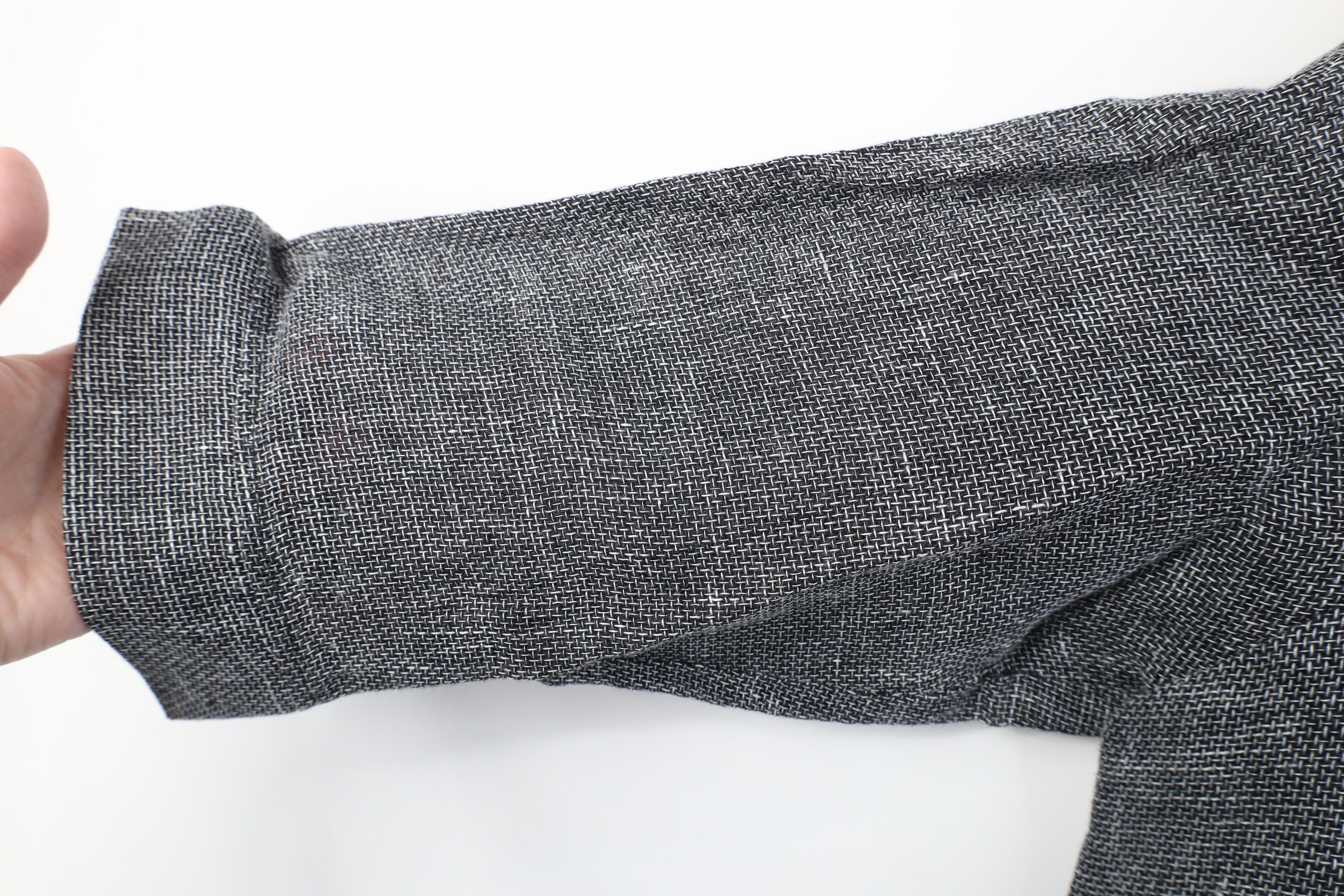 Vintage Vintage 90s Lagenlook Linen Weave Collared Button Shirt USA Size M / US 6-8 / IT 42-44 - 9 Thumbnail