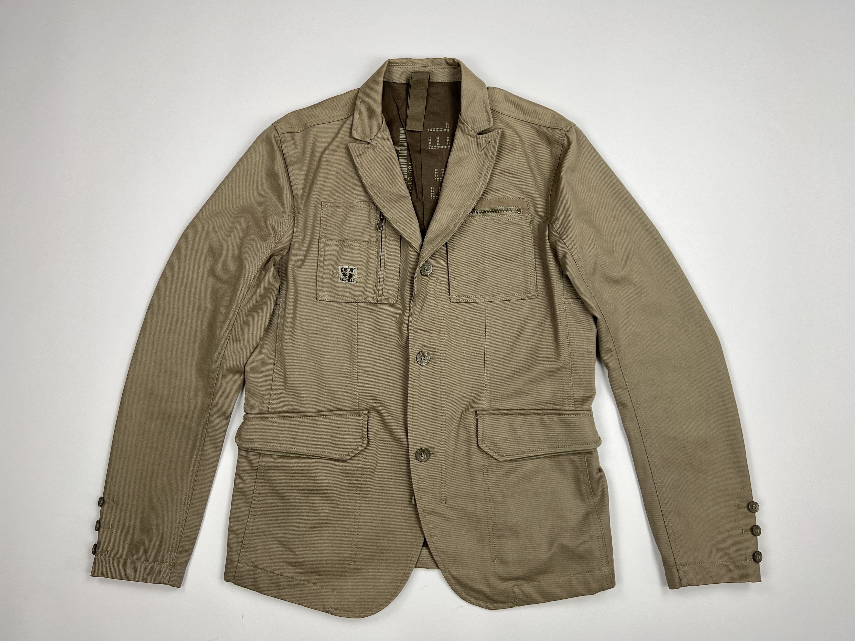 Diesel × Vintage Vintage Diesel Workwear Military Style Blazer Khaki Size US XL / EU 56 / 4 - 8 Thumbnail