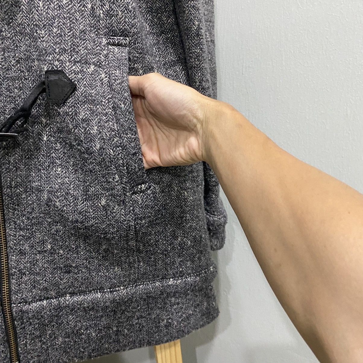 Tornado Mart Vintage Tornado Mart Femme Tweed Duffle Coat Jacket Grey Size US S / EU 44-46 / 1 - 8 Thumbnail
