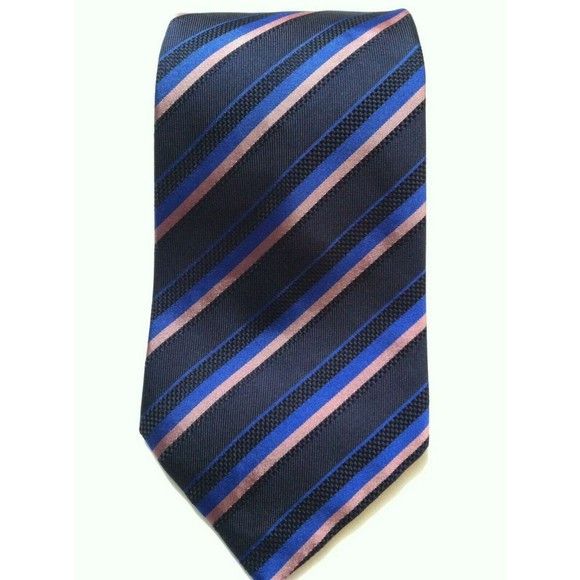 Other GEOFFREY BEENE MENS NEW NAVY 100%SILK STRIPED TIE WIDTH: 4" Size ONE SIZE - 1 Thumbnail