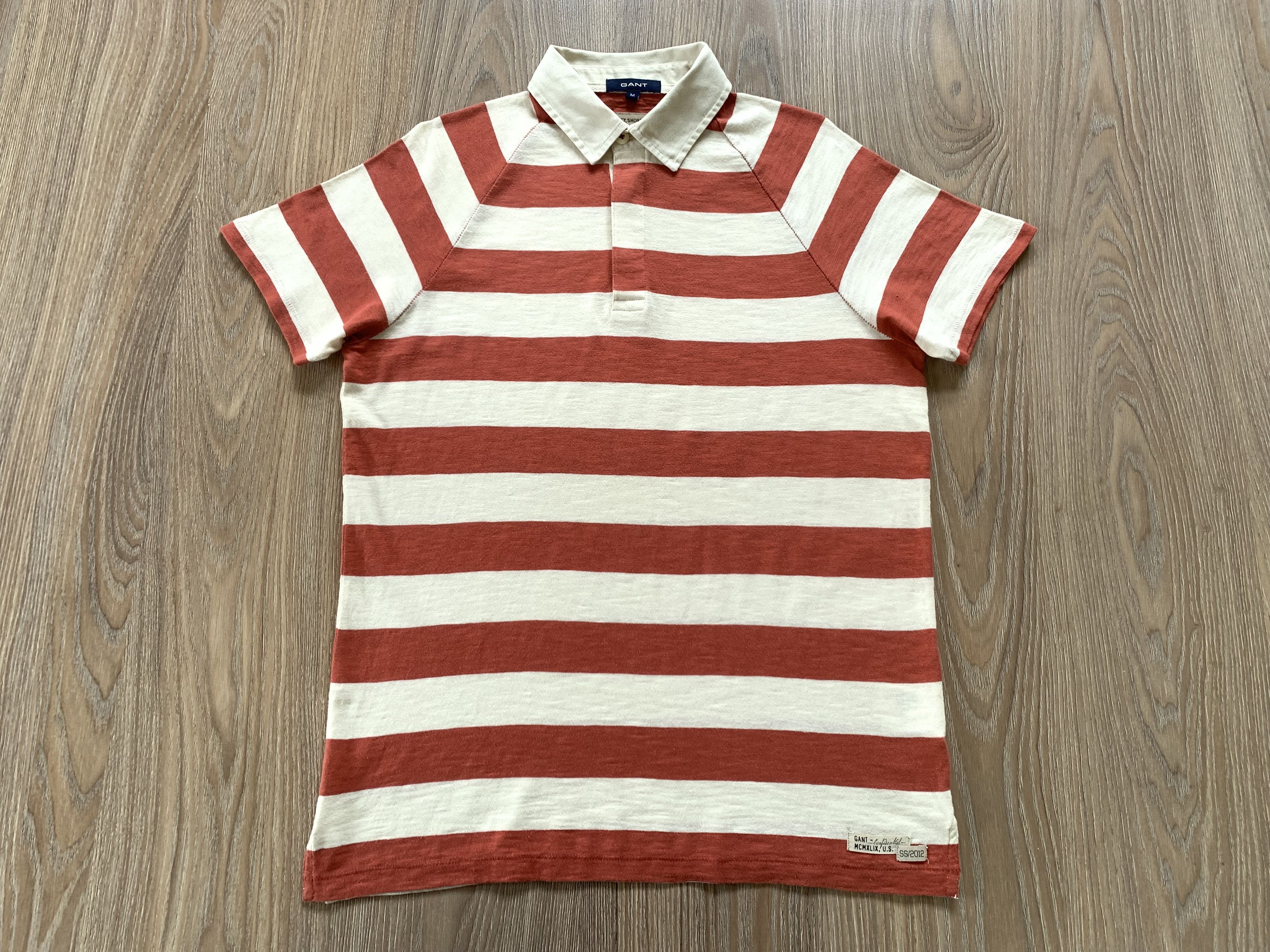 Gant Gant Stripe Cotton Polo Size US M / EU 48-50 / 2 - 2 Thumbnail