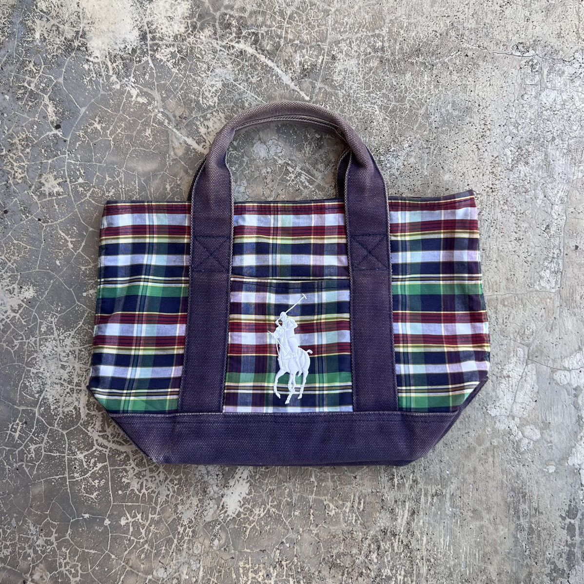 Polo Ralph Lauren Polo Ralph Lauren Tartan Canvas Tote Bag Size ONE SIZE - 2 Thumbnail