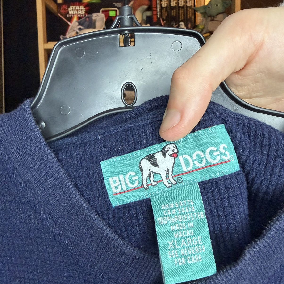 Big Dogs Vintage Big Dogs Henley Thermal Long Sleeve Shirt size XL Size US XL / EU 56 / 4 - 3 Thumbnail