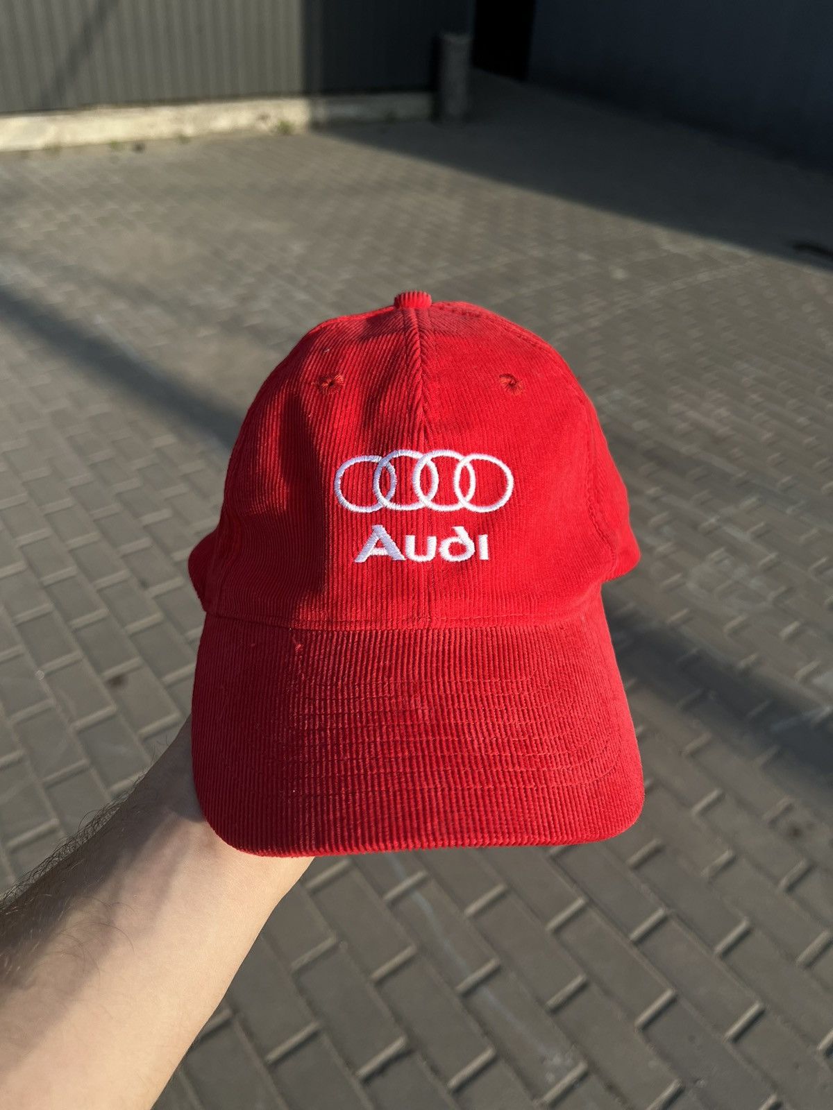 Audi Vintage Audi Corduroy Racing Cap Hat Size ONE SIZE - 1 Thumbnail