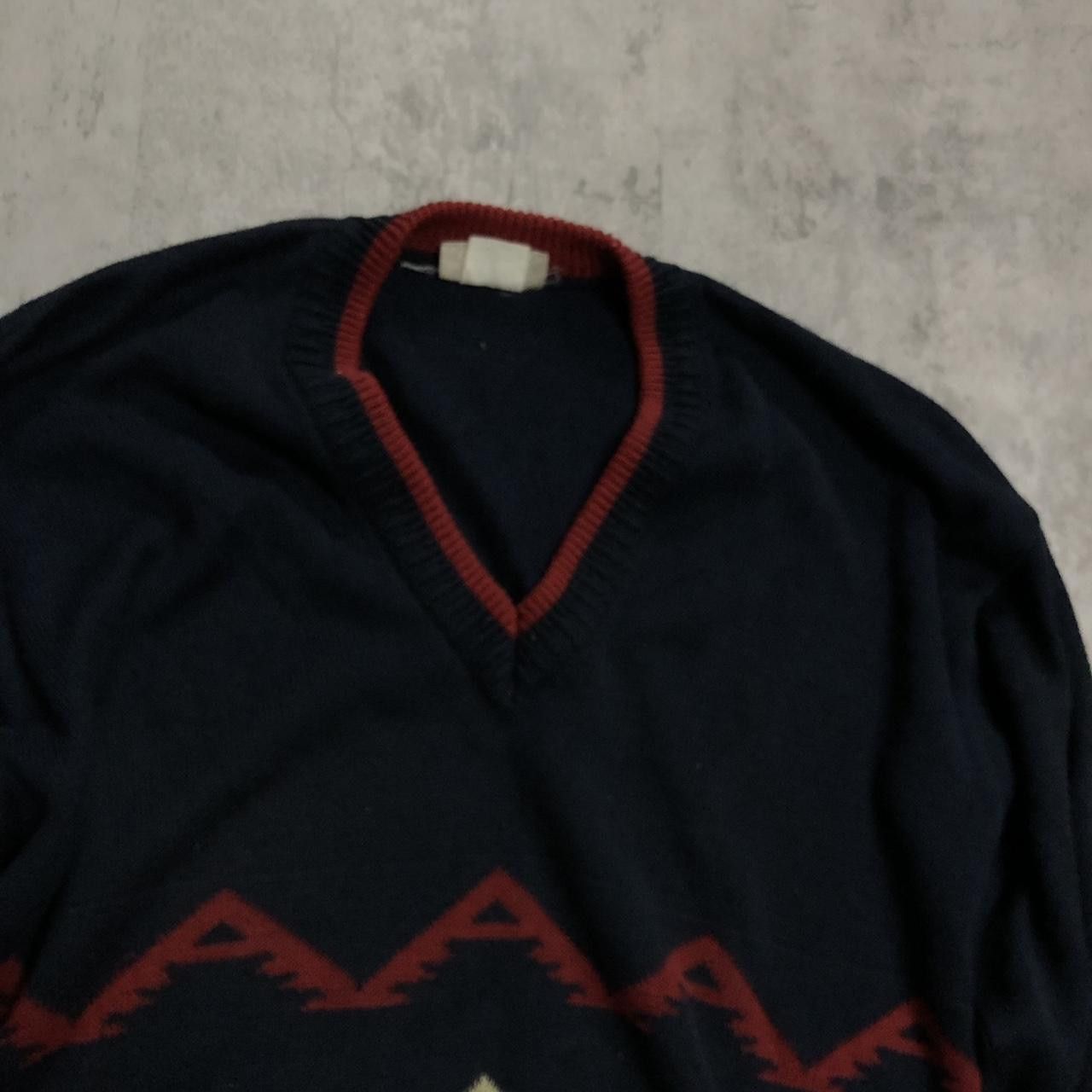 Other Filati black and red vintage sweater Size US L / EU 52-54 / 3 - 2 Thumbnail