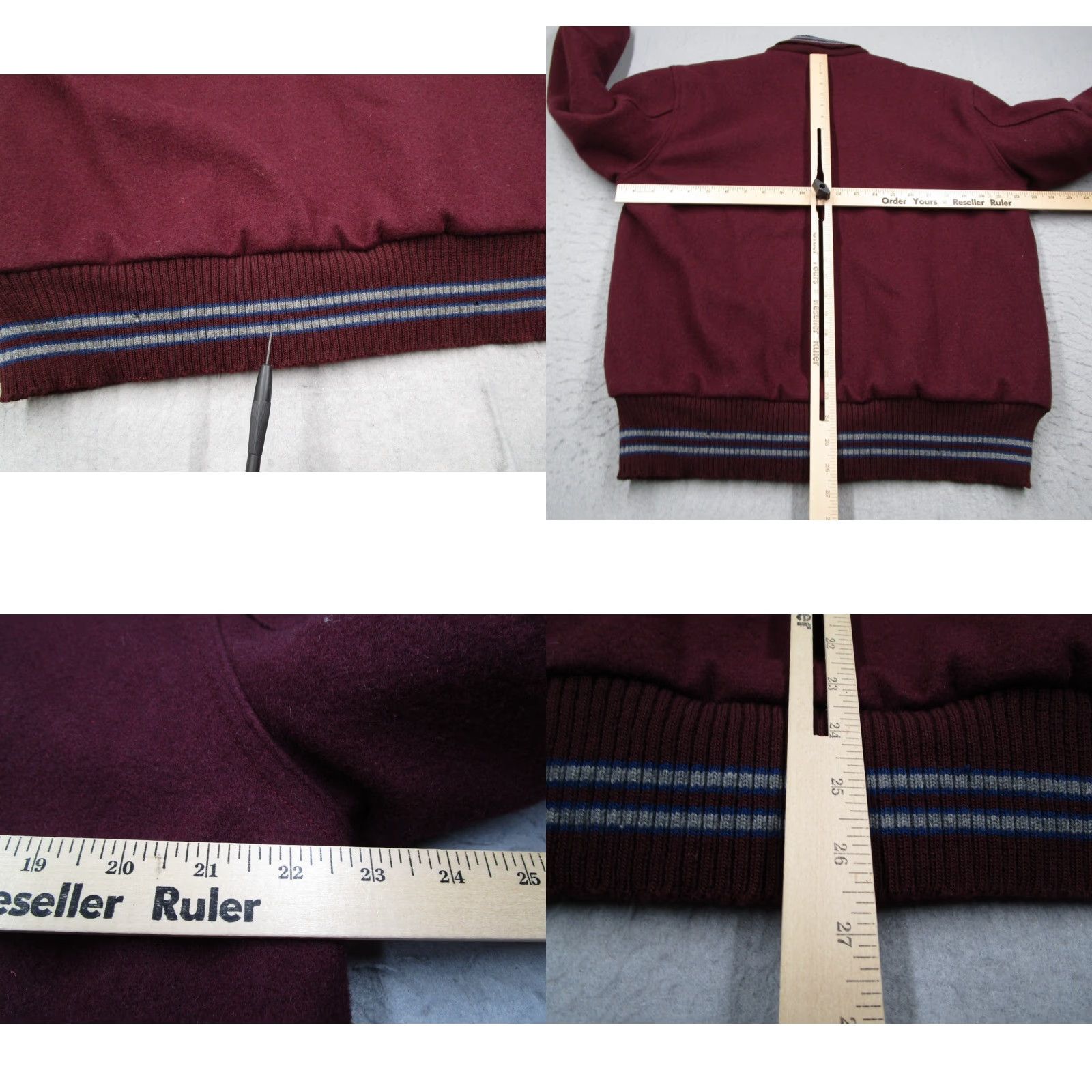 Vintage Vintage Neff Jacket Mens Medium Red Wool Snap Front LM Varsity Letterman Size US M / EU 48-50 / 2 - 8 Thumbnail