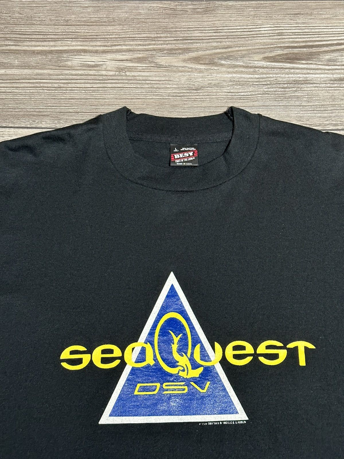 Fruit Of The Loom Vintage 90’s Sea Quest DSV TV Show Shirt Size US L / EU 52-54 / 3 - 2 Thumbnail