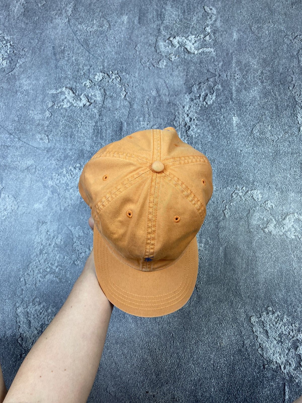Polo Ralph Lauren Vintage 00s Polo Ralph Lauren Orange Sunfaded Cap Casual Size ONE SIZE - 4 Thumbnail