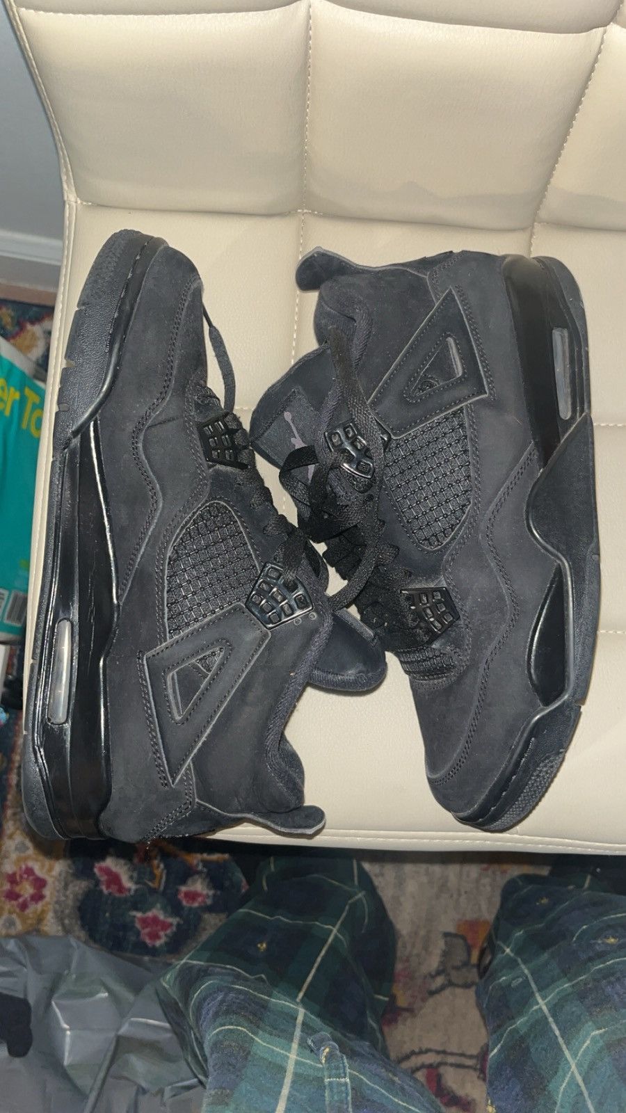Jordan Brand Size 8.5 - Jordan 4 Retro Mid Black Cat Size US 8.5 / EU 41-42 - 3 Thumbnail