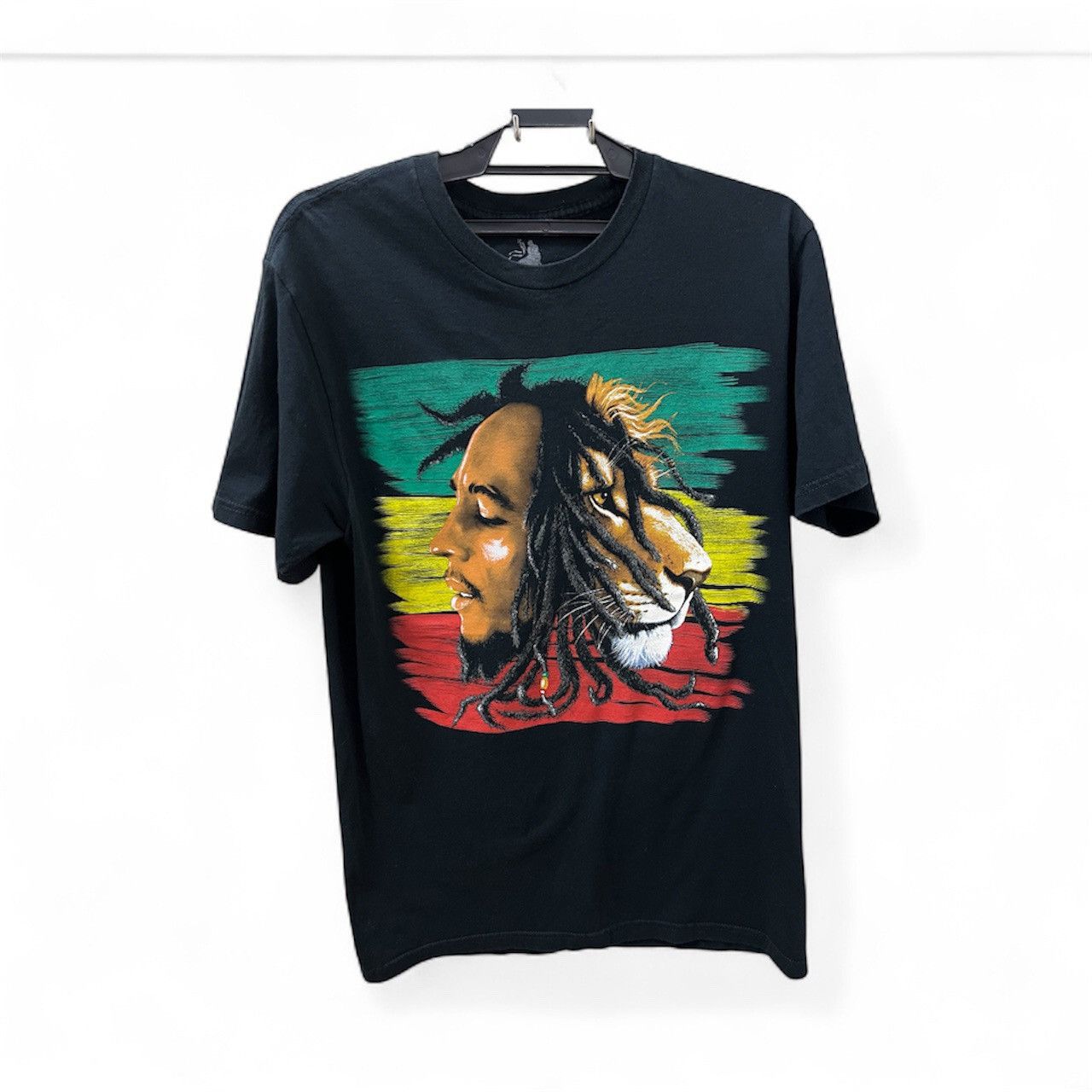 Band Tees Bob Marley Zion Iron Lion Mens Size Large Black Roots wear Size US L / EU 52-54 / 3 - 1 Thumbnail