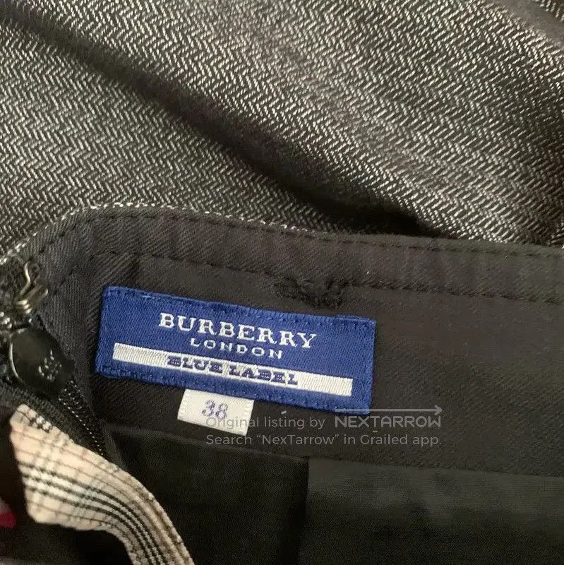 Burberry Burberry Women's Dark Gray Wool Blend Skirt. Size 23" - 5 Thumbnail