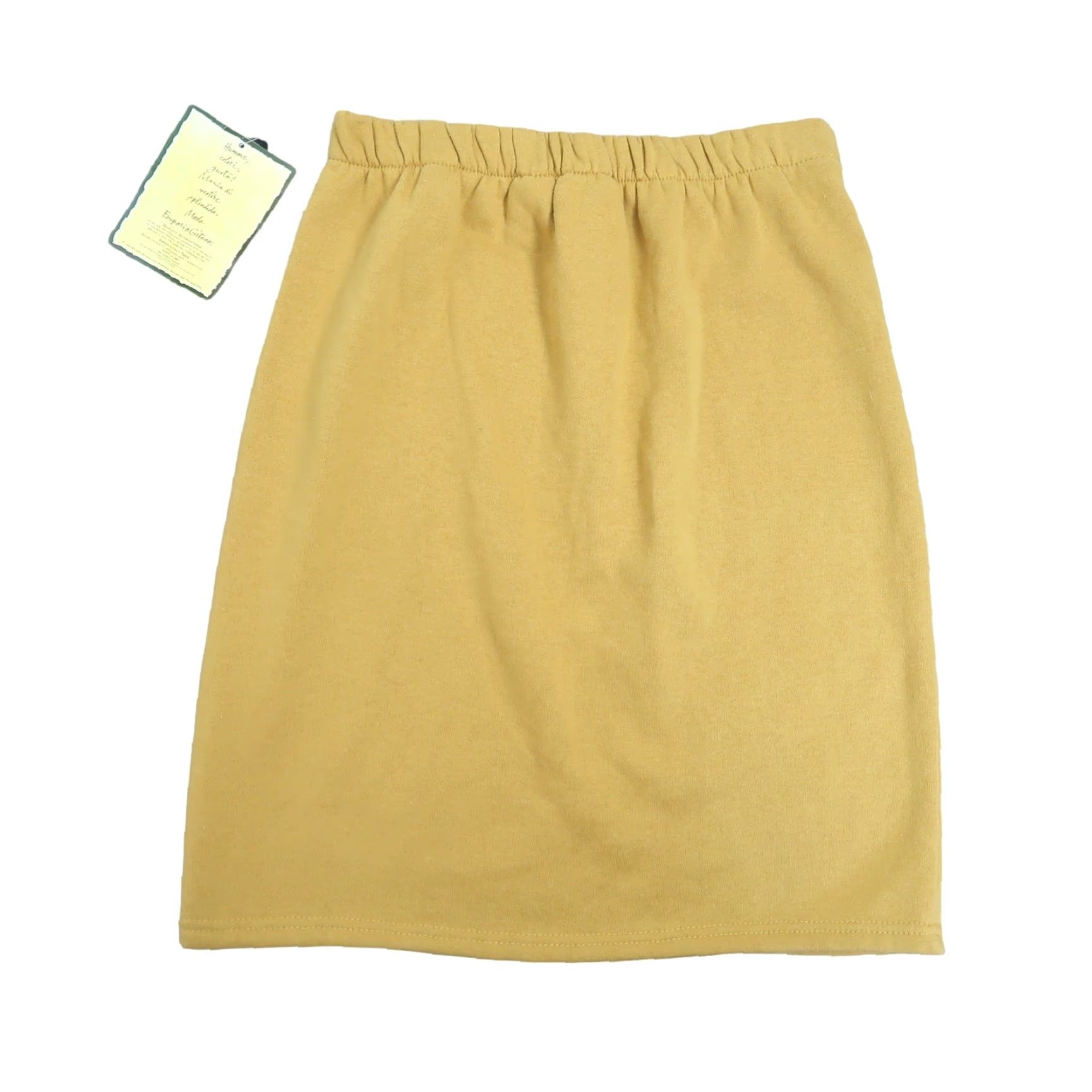 Vintage VINTAGE Emporio Gitano Mini Sweat Skirt Yellow M Women Skirt 80s 90s Size 32" / US 10 / IT 46 - 3 Thumbnail