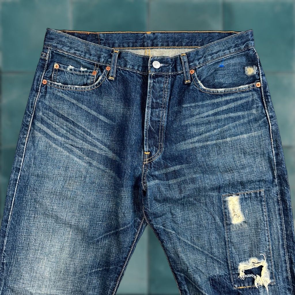 Levi's Levi's 501 Jeans Vintage 90s Straight Leg Levis 501 Denim Jeans 34x34 Men 34 Blue Regular Mid Rise 90s Theme Size US 34 / EU 50 - 1 Thumbnail
