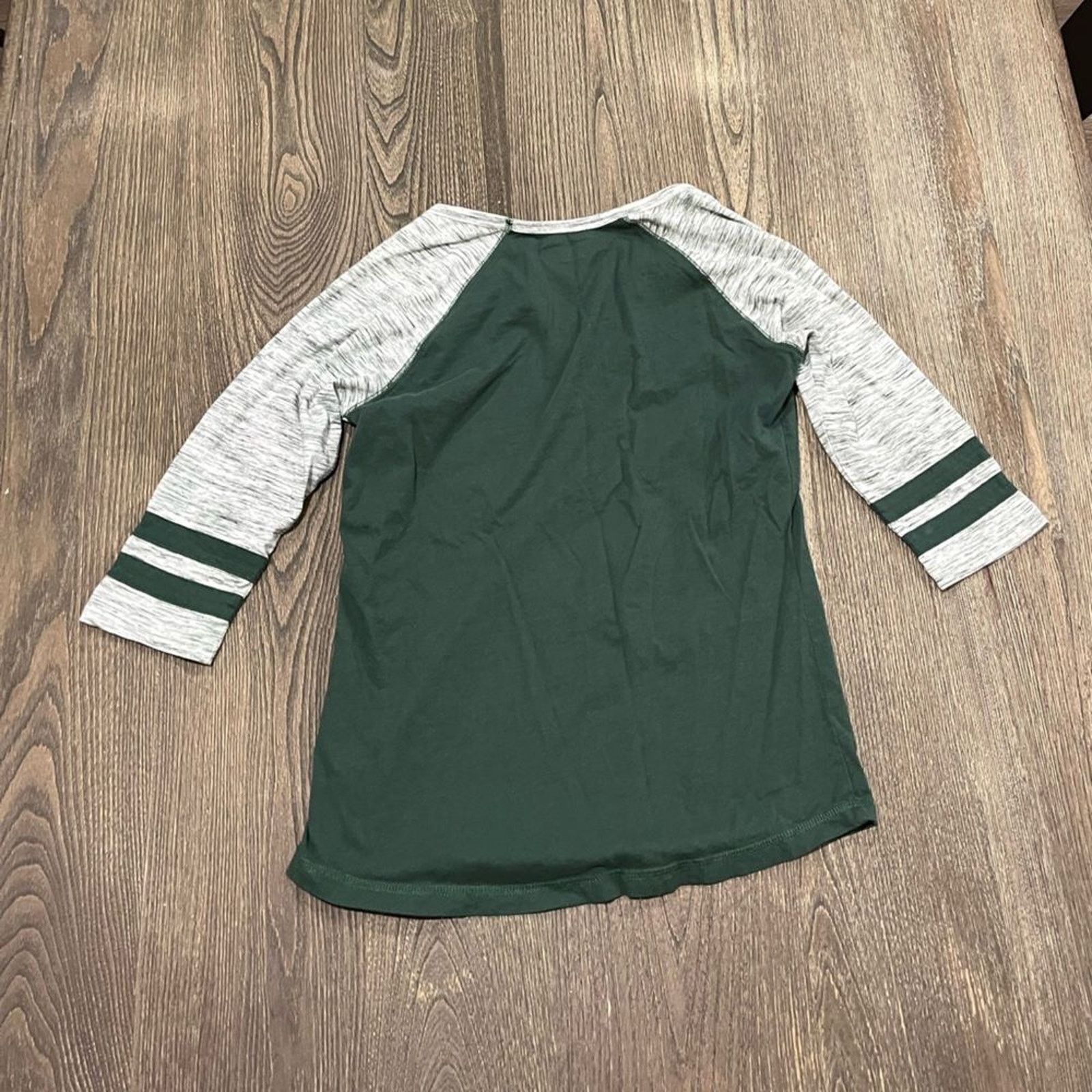 NFL NFL Green Bay Packers 3/4 Sleeve T-Shirt Green Gray Size S / US 4 / IT 40 - 4 Thumbnail