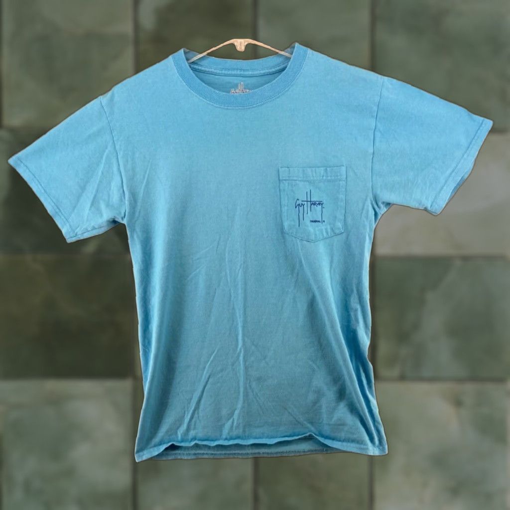 Guy Harvey Guy Harvey AFTCO Mens TShirt Small Blue Sailfish Fishing Outdoor Shirt Adult S Blue Sailfish Graphic Print Crew Neck Cotton Jersey Short Sleeve Size US S / EU 44-46 / 1 - 1 Thumbnail