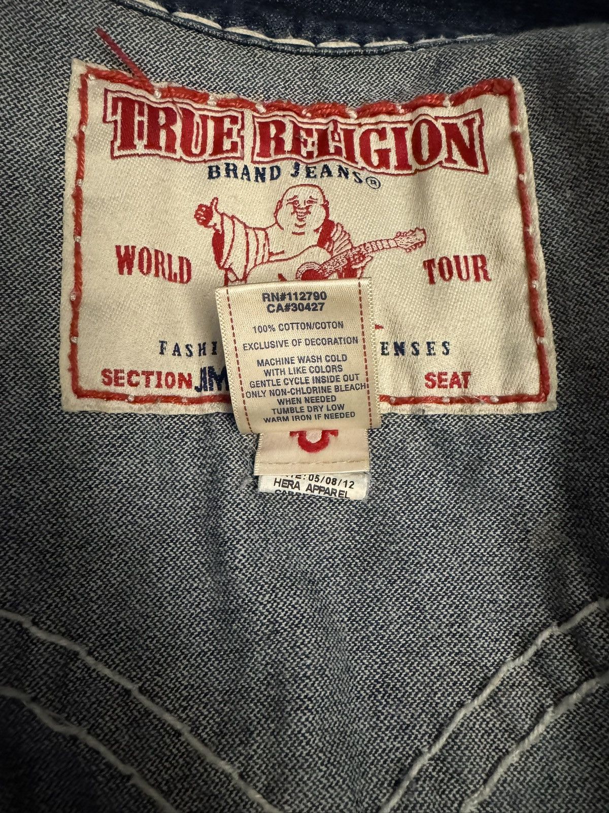 True Religion True Religion Jimmy Super T Denim Jacket Size US M / EU 48-50 / 2 - 4 Thumbnail