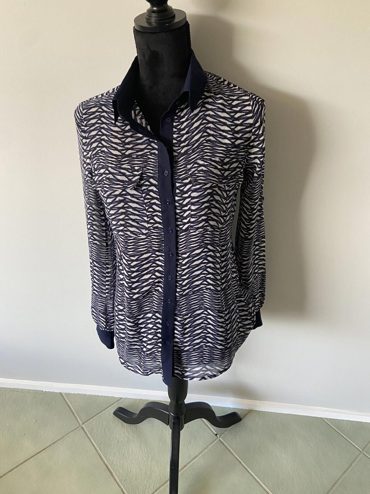 Other Witchery Striped Patterned Shirt Blue & White Size 6 Size XS / US 0-2 / IT 36-38 - 6 Thumbnail