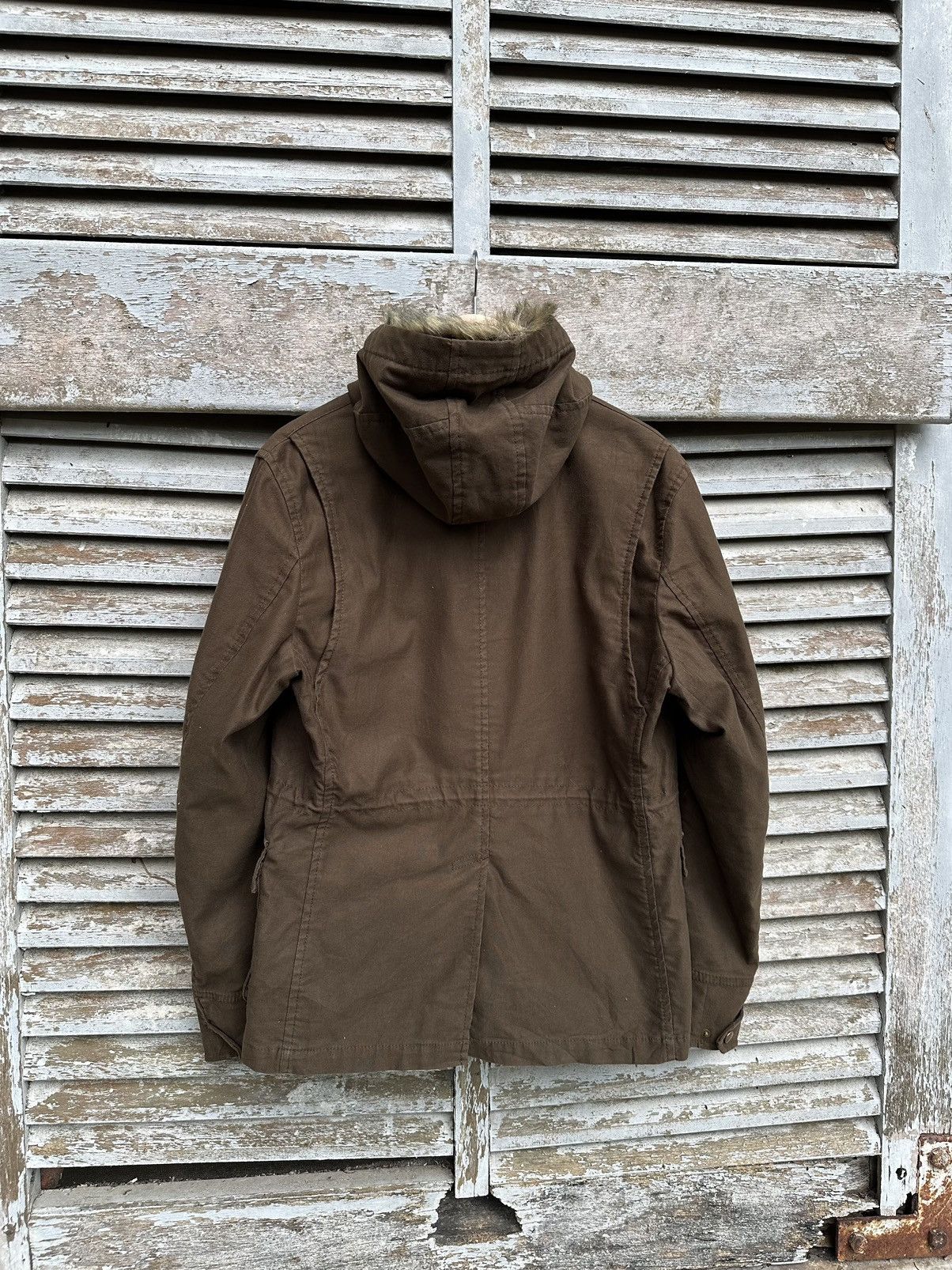 Takeo Kikuchi 👹Takeo Kikuchi Japan Brown Utility Jacket With Fur Hood Size US M / EU 48-50 / 2 - 9 Thumbnail