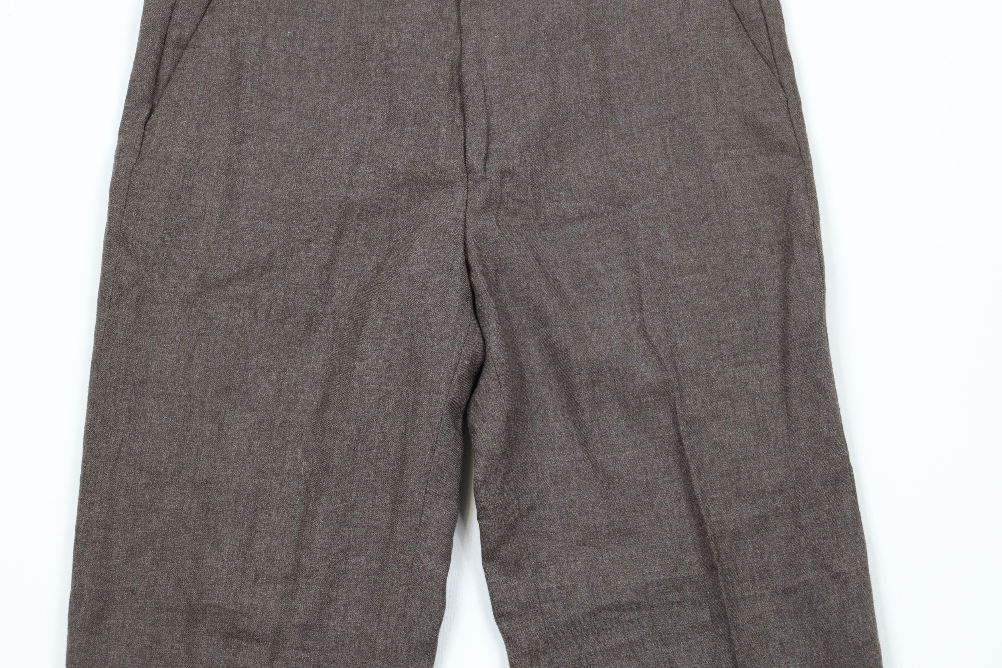 Deadstock Vintage 70s Streetwear Flared Chino Pants Brown