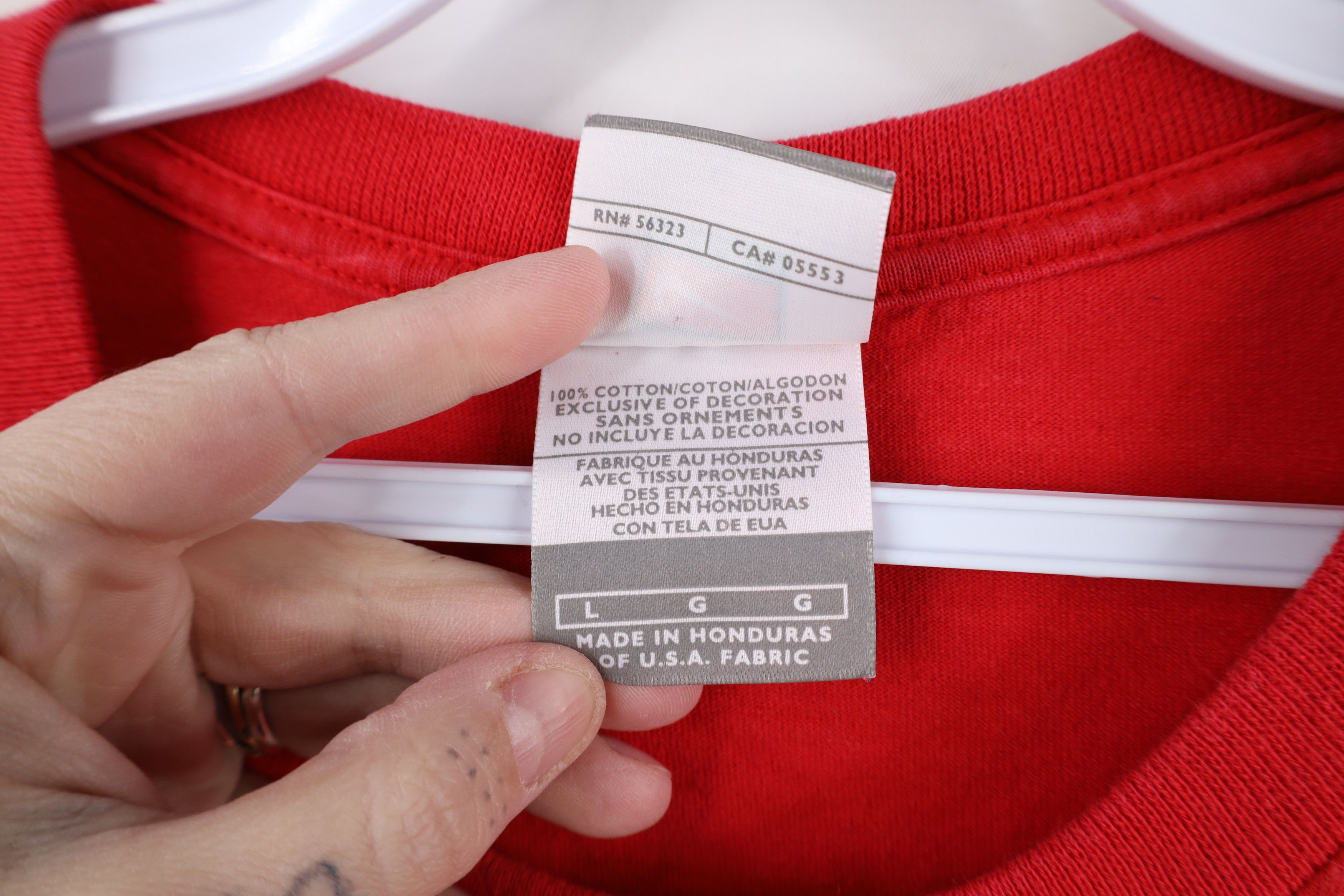 Nike × Vintage Vintage Nike Center Swoosh Ohio State University T-Shirt Size US L / EU 52-54 / 3 - 9 Thumbnail