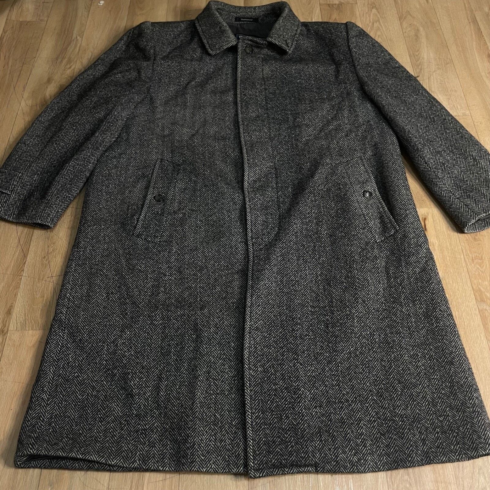 Burberry VINTAGE burberry trench coat tweed ALPACA WOOL overcoat mens Size US M / EU 48-50 / 2 - 4 Thumbnail