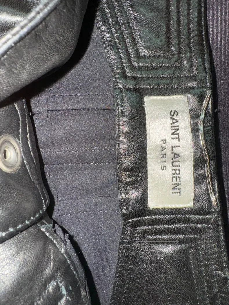 Saint Laurent Paris Saint Laurent Paris Black Samurai Multi-Zip Moto Leather P Size US 30 / EU 46 - 8 Thumbnail