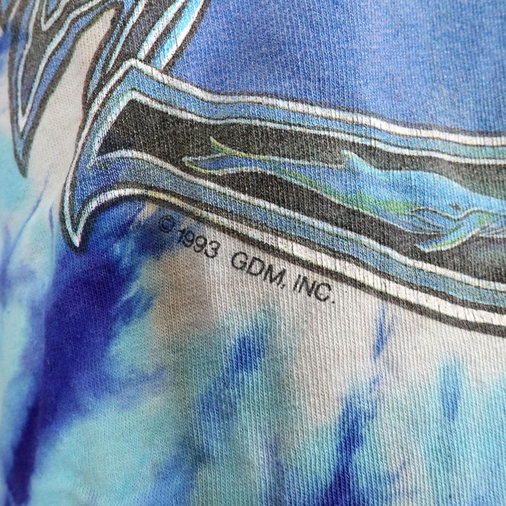Anvil VINTAGE Grateful Dead Shirt Mens XL Blue Rose Earth Tie-Dye 1993 Graphic Tee Size US XL / EU 56 / 4 - 4 Thumbnail
