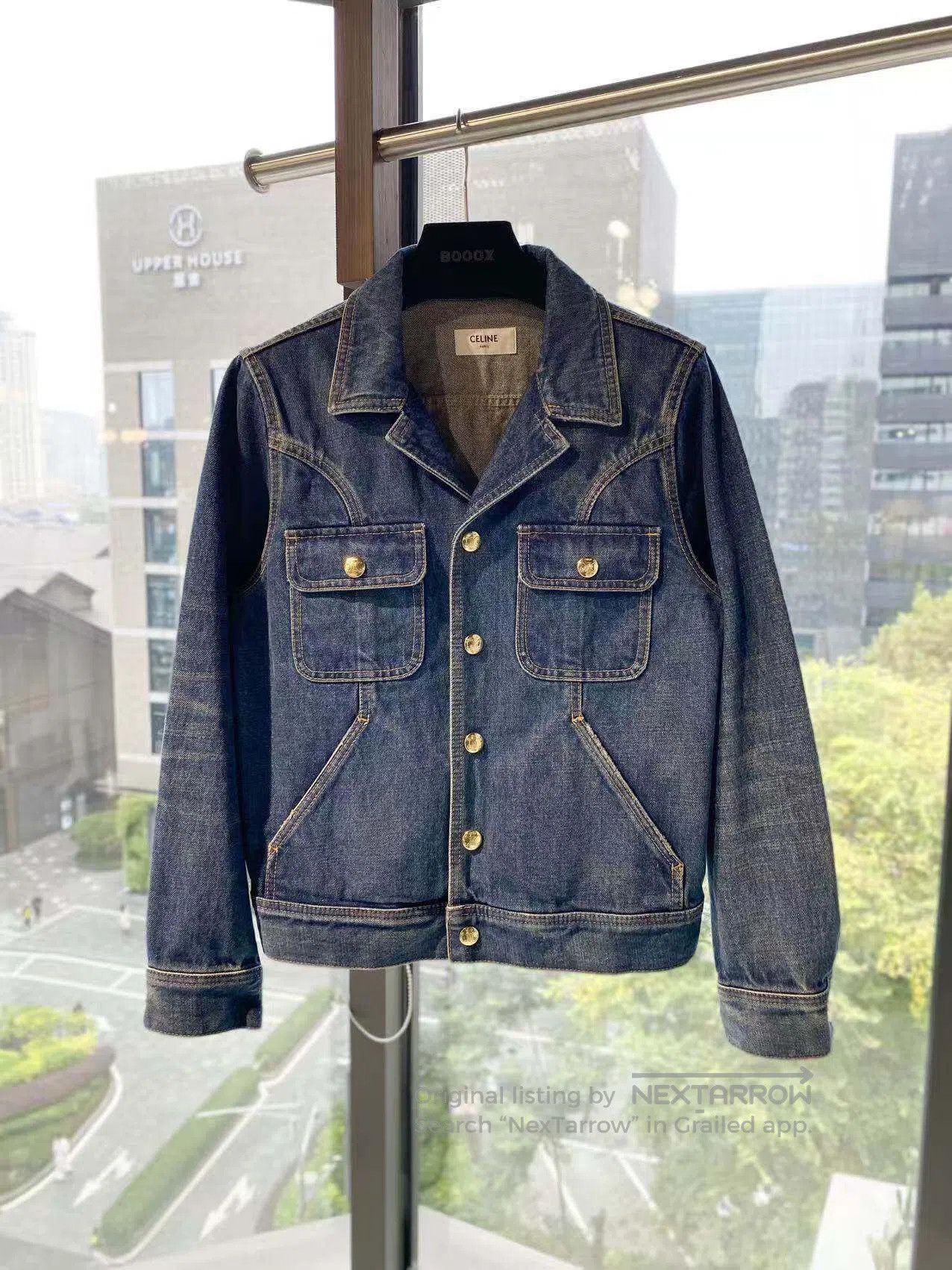 Celine Celine Gold-buttoned denim jacket| Size S / US 4 / IT 40 - 2 Thumbnail