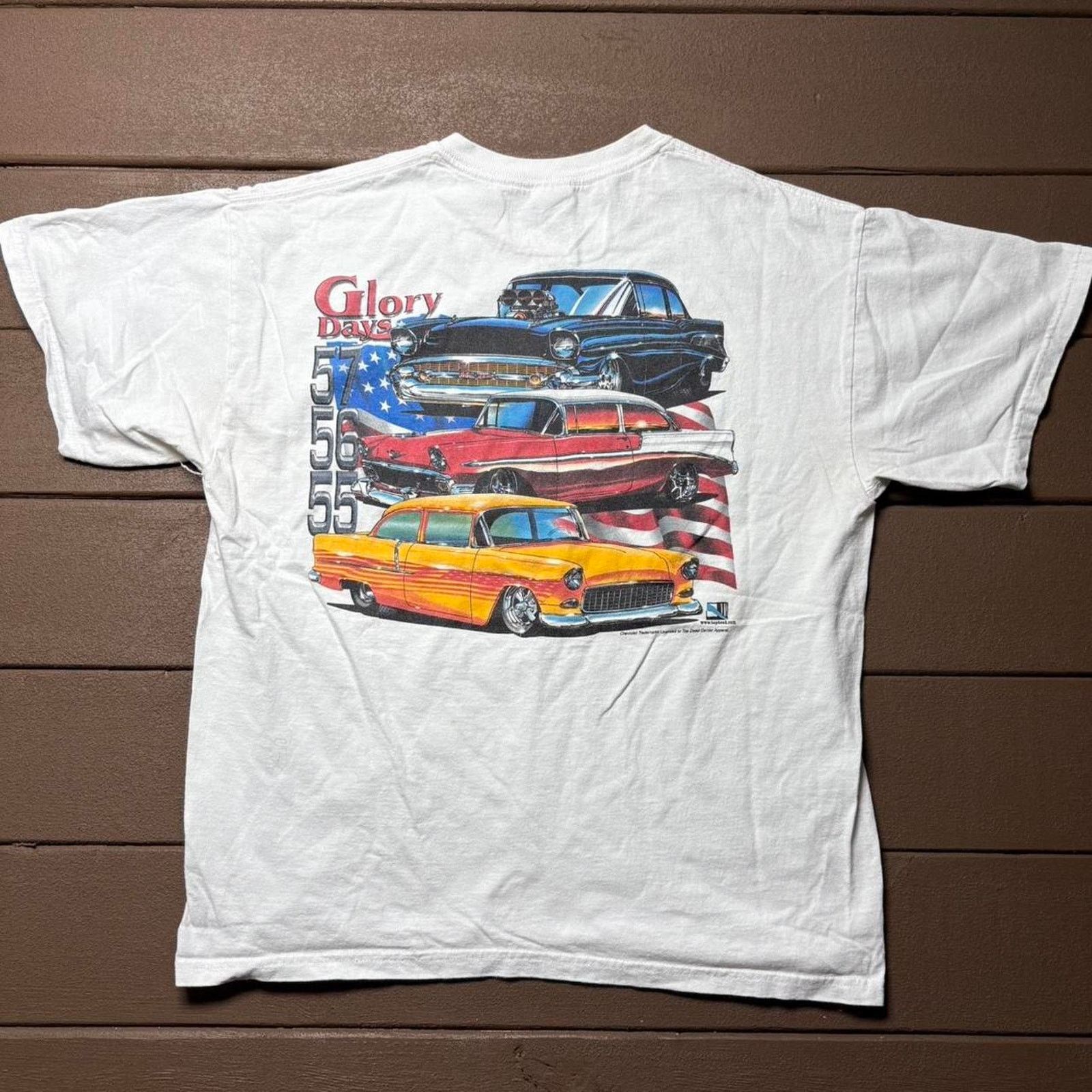 NASCAR White Vintage Glory Days Car Shirt Size US L / EU 52-54 / 3 - 1 Thumbnail