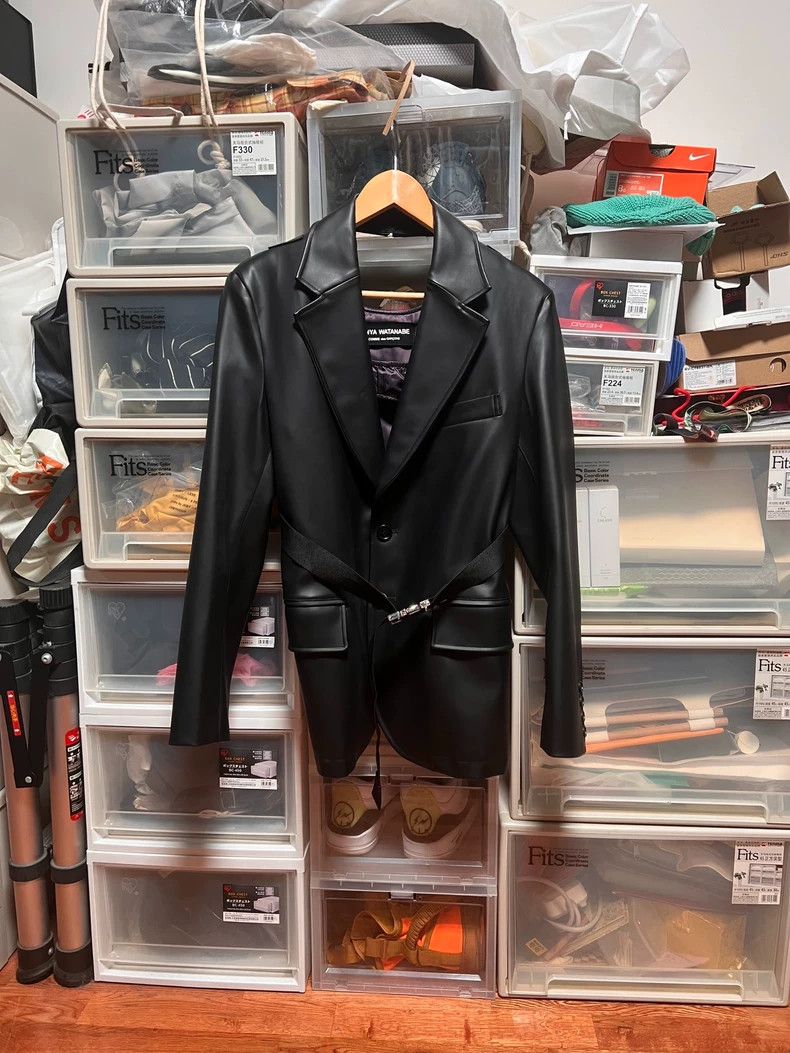 Junya Watanabe Junya Watanabe Faux Leather Blazer Size US L / EU 52-54 / 3 - 1 Thumbnail