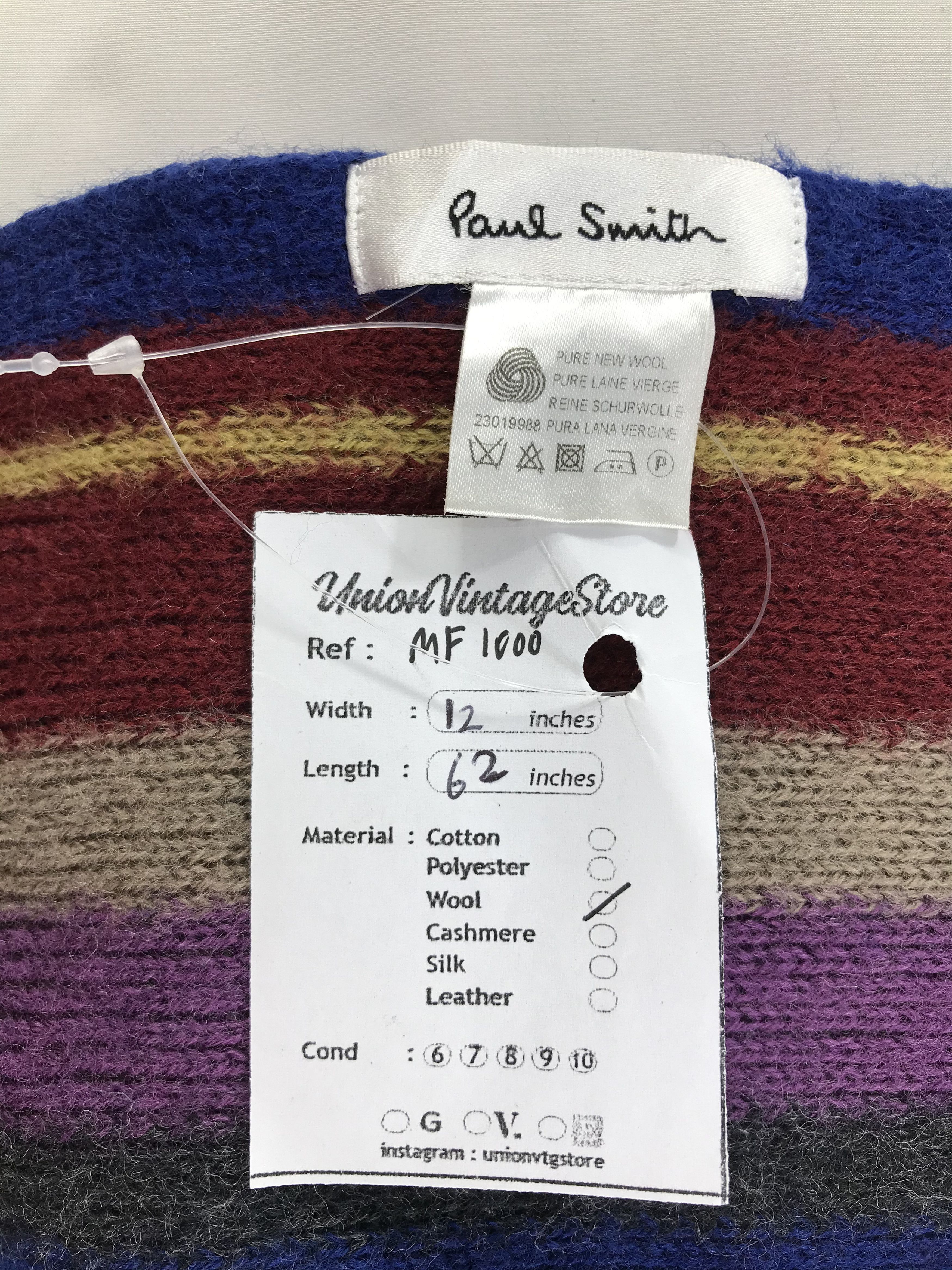 Paul Smith Vintage Paul Smith Scarf/Muffler/Neckwear MF1000 Size ONE SIZE - 5 Thumbnail