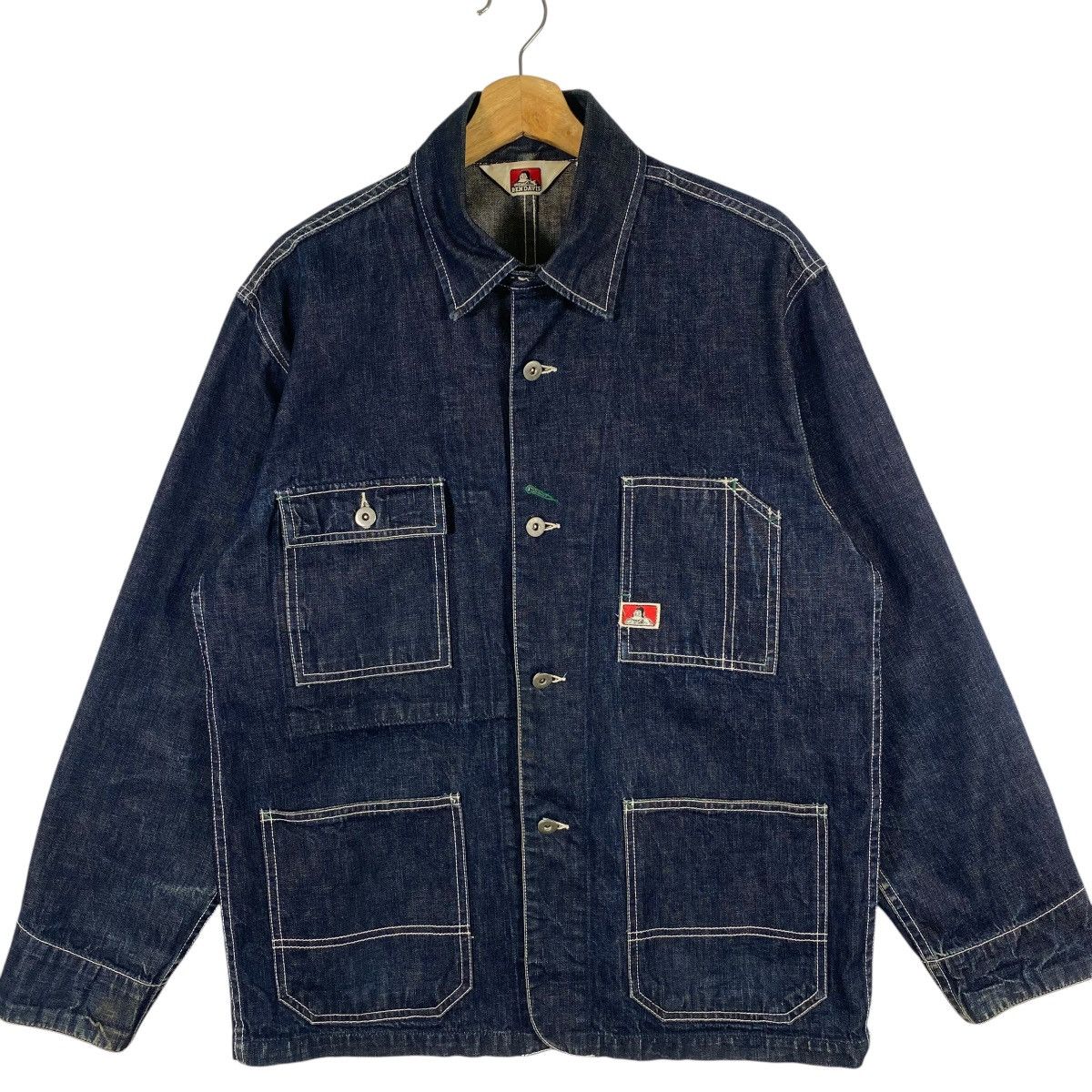 Ben Davis × Vintage Vintage Ben Davis Chore Button Jacket M Size Indogo Colour Size US M / EU 48-50 / 2 - 4 Thumbnail