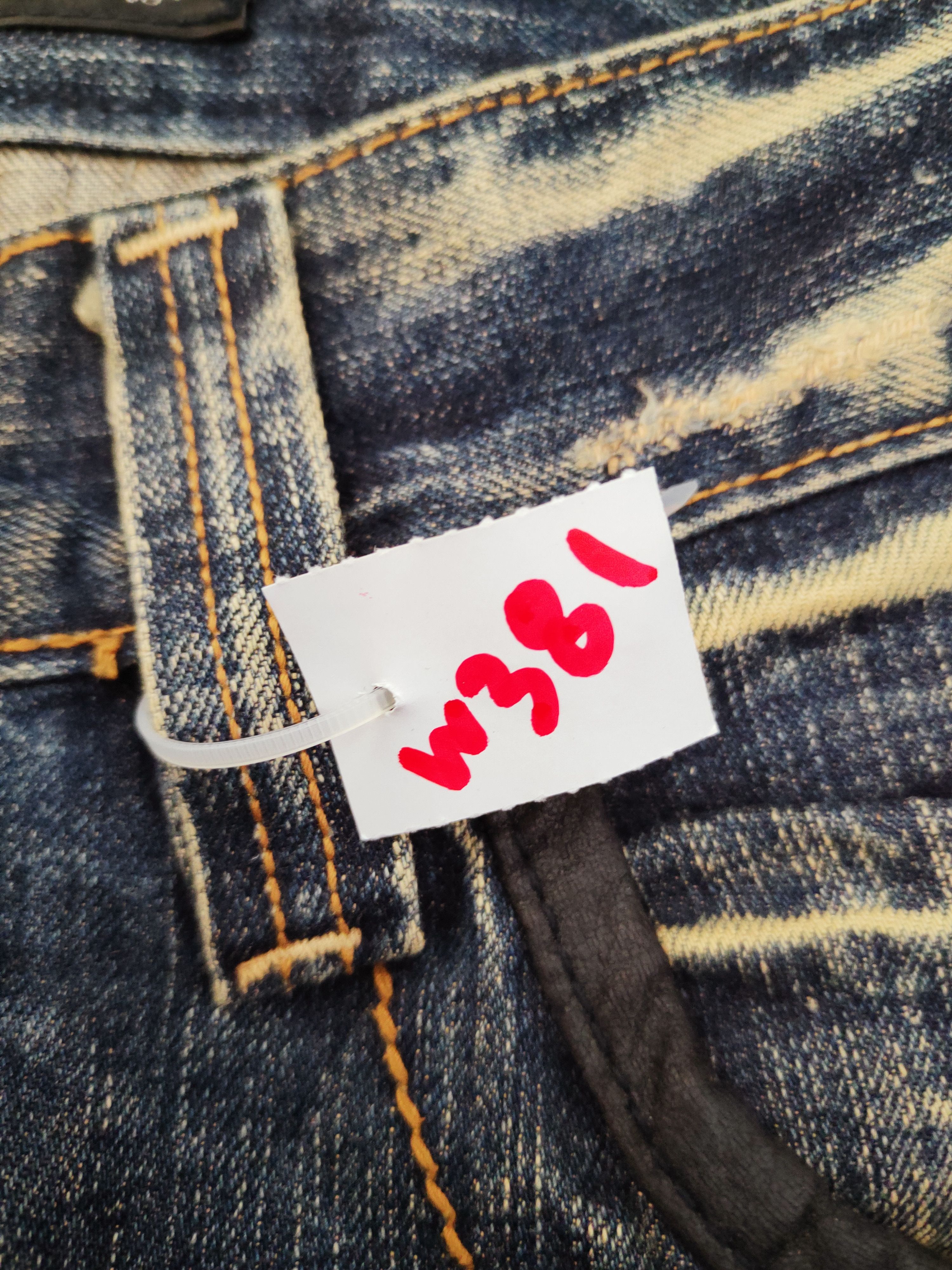 Japanese Brand Red Pepper Dark Blue Distressed Ripped Jeans #W381 Size US 32 / EU 48 - 19 Thumbnail