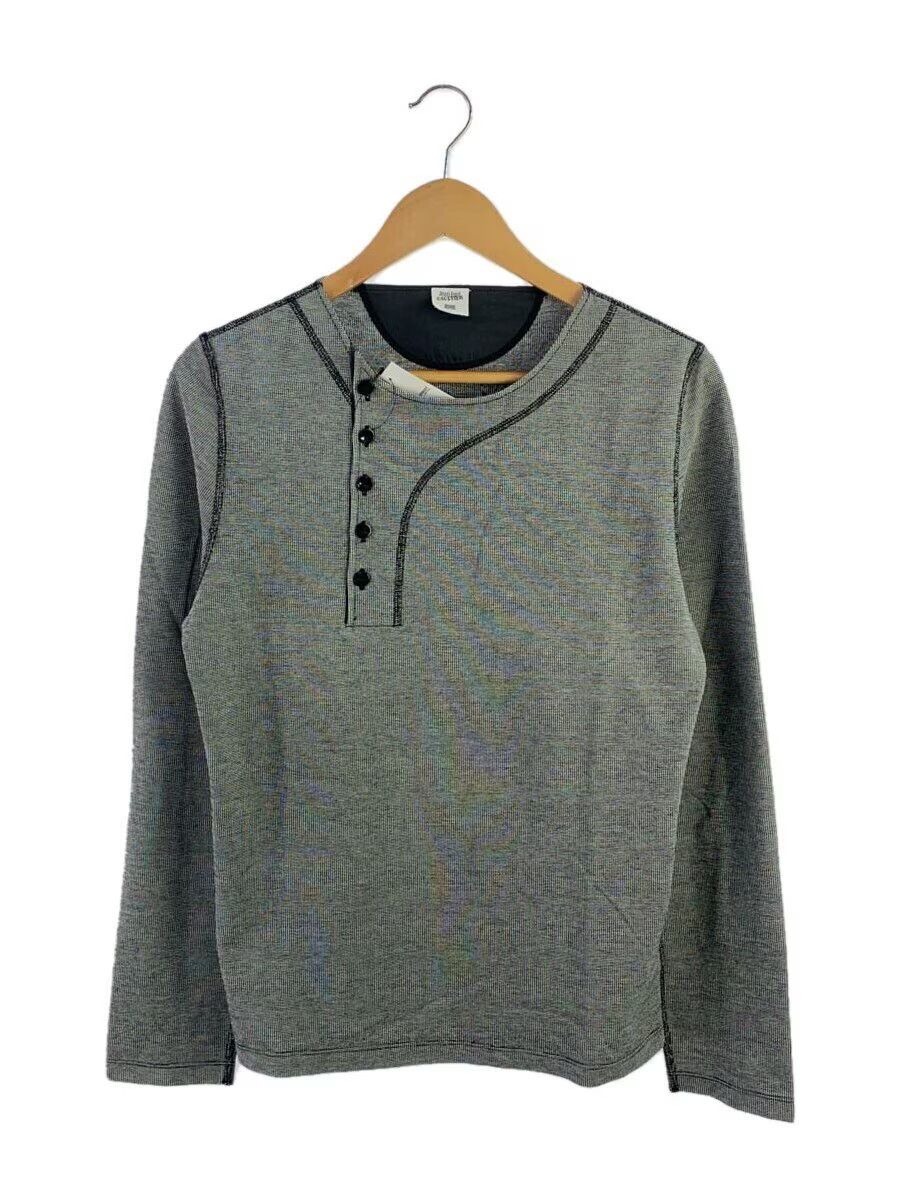 Jean Paul Gaultier Contrast Stitch Asymmetrical Button Long Sleeve Tee Size US S / EU 44-46 / 1 - 1 Thumbnail