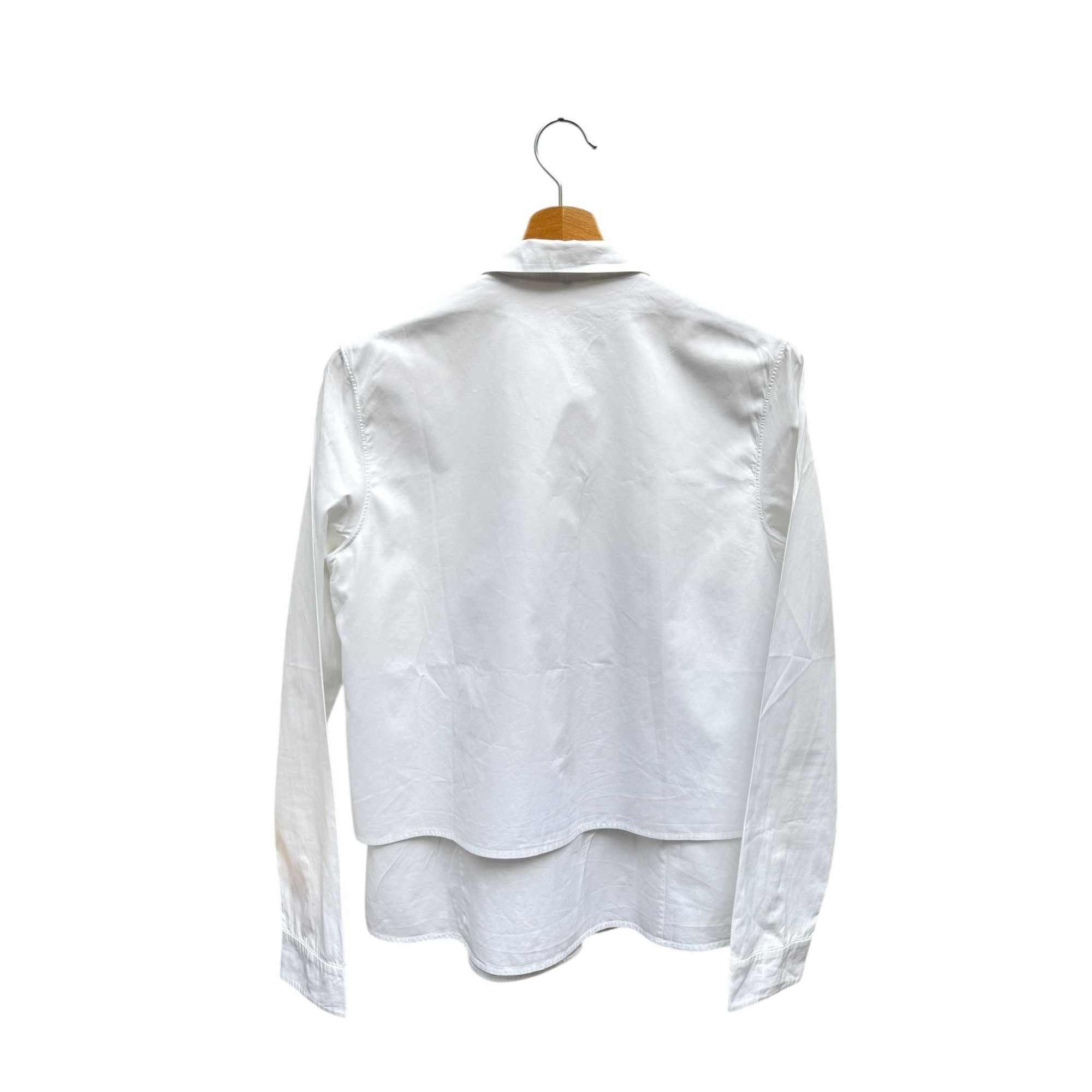 Jil Sander Double Layer White Shirt Size XS / US 0-2 / IT 36-38 - 4 Thumbnail