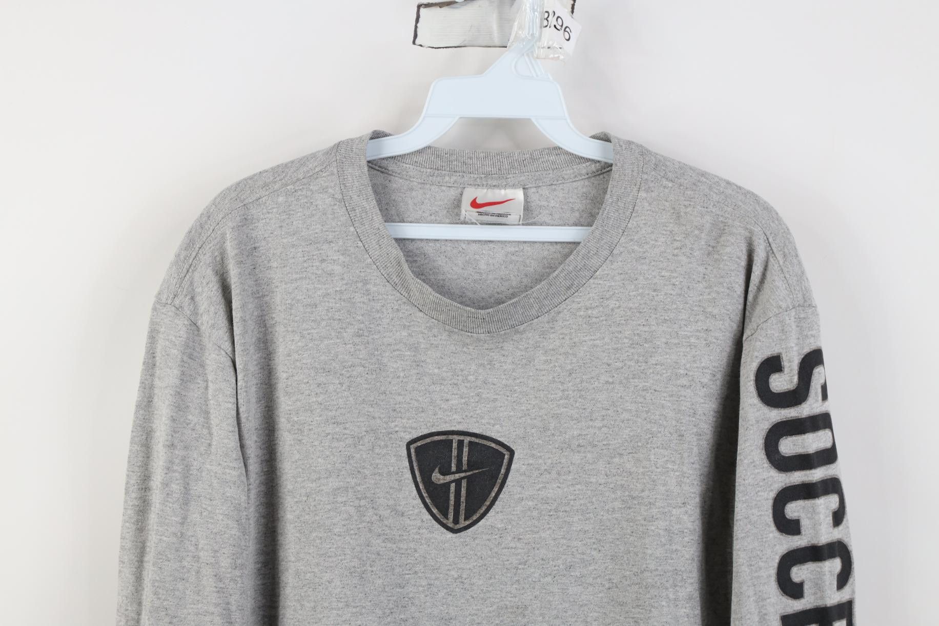 Nike Vintage 90s Nike Soccer Center Swoosh Long Sleeve T-Shirt Size US S / EU 44-46 / 1 - 2 Thumbnail