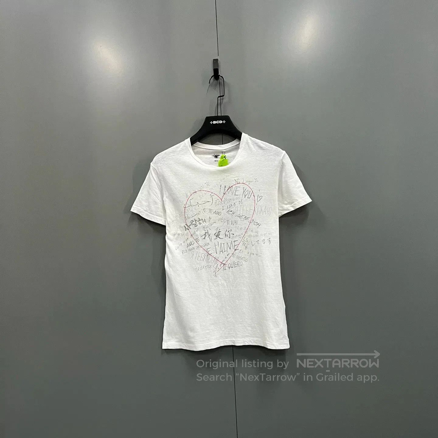 Dior dior graffiti heart short sleeve t-shirt. Size S / US 4 / IT 40 - 1 Thumbnail