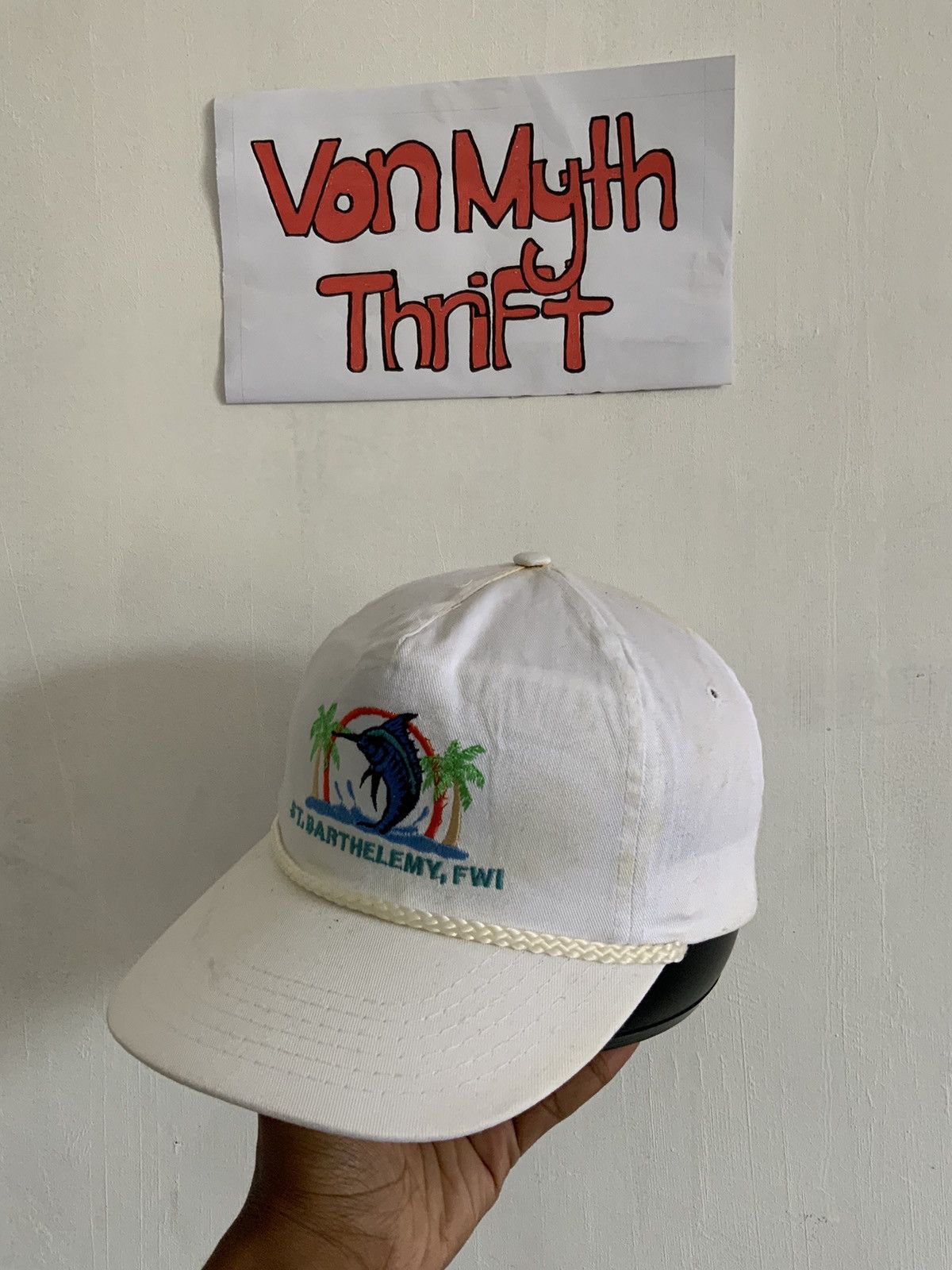 If Six Was Nine Vintage St. Barthelemy Fwi Marlin Hat Size ONE SIZE - 2 Thumbnail