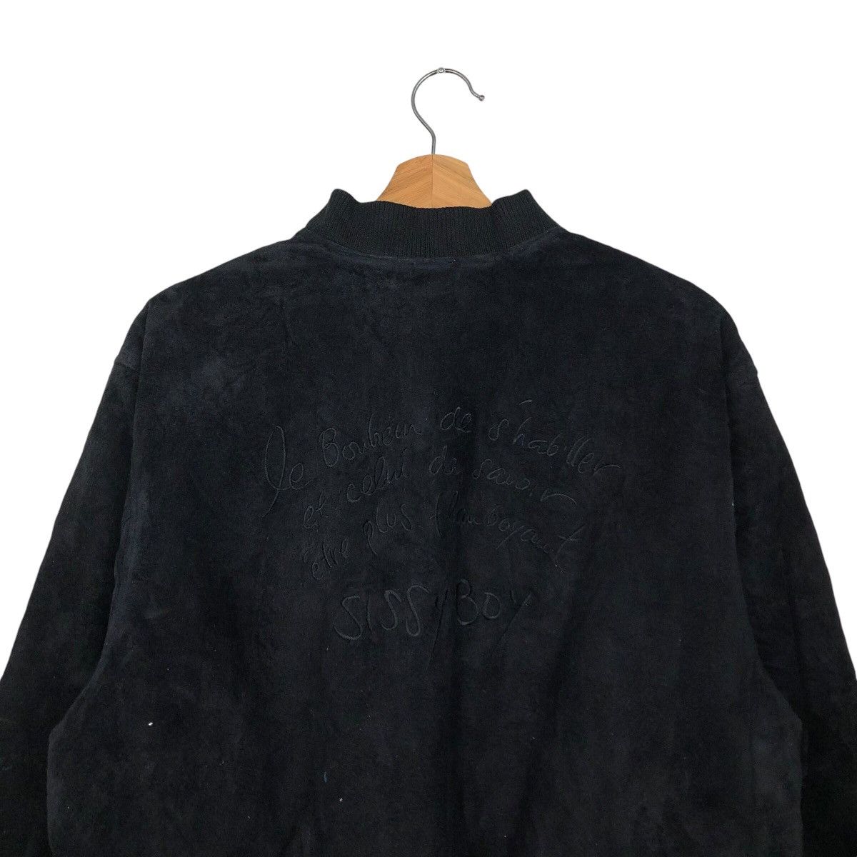 Japanese Brand 📌Vintage Suede Bomber Jacket Mink Fur Blanket Issey Miyake Size US M / EU 48-50 / 2 - 10 Thumbnail