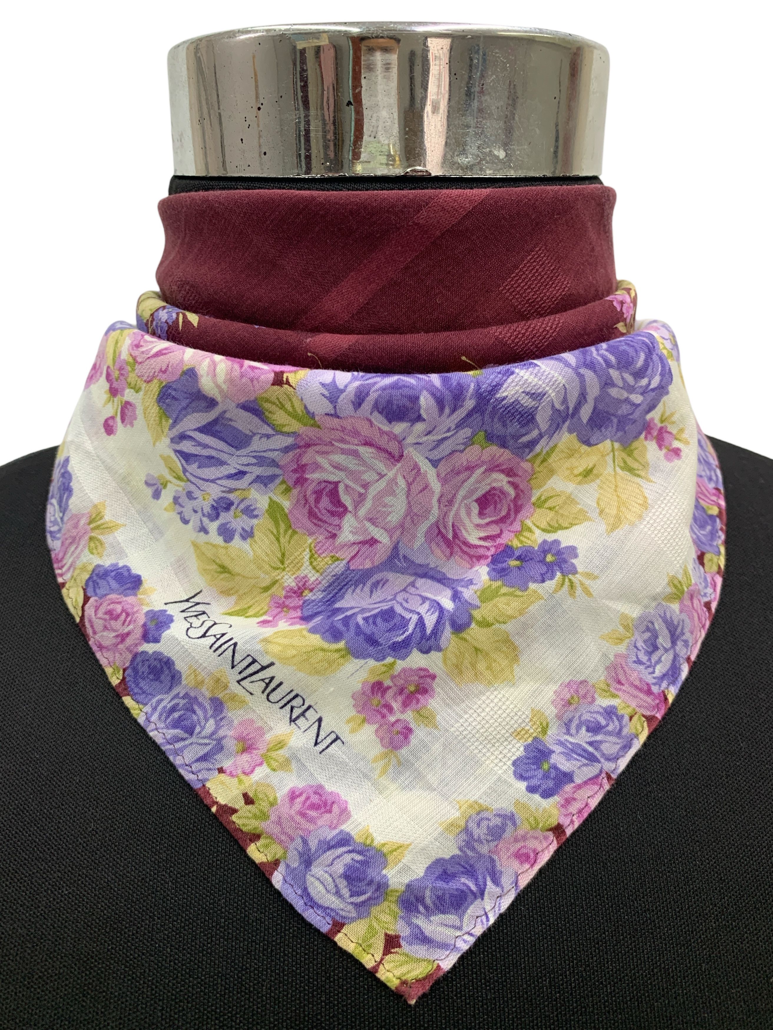 Vintage × Yves Saint Laurent Vintage Yves Saint Laurent Neckerchief/Handkerchief - HKA927 Size ONE SIZE - 1 Thumbnail