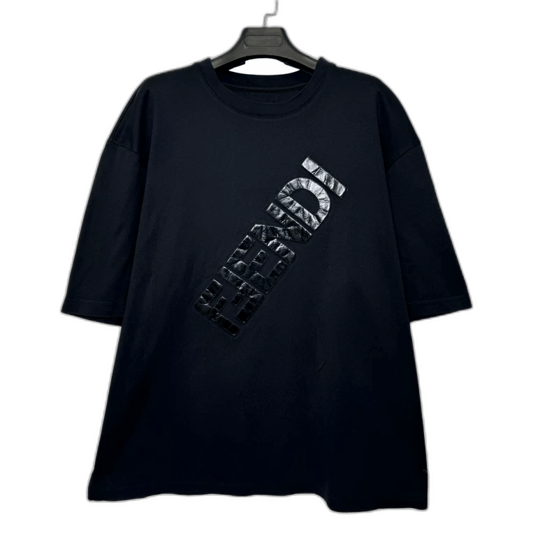 FENDI Letter Logo Short Sleeve Tshirt M