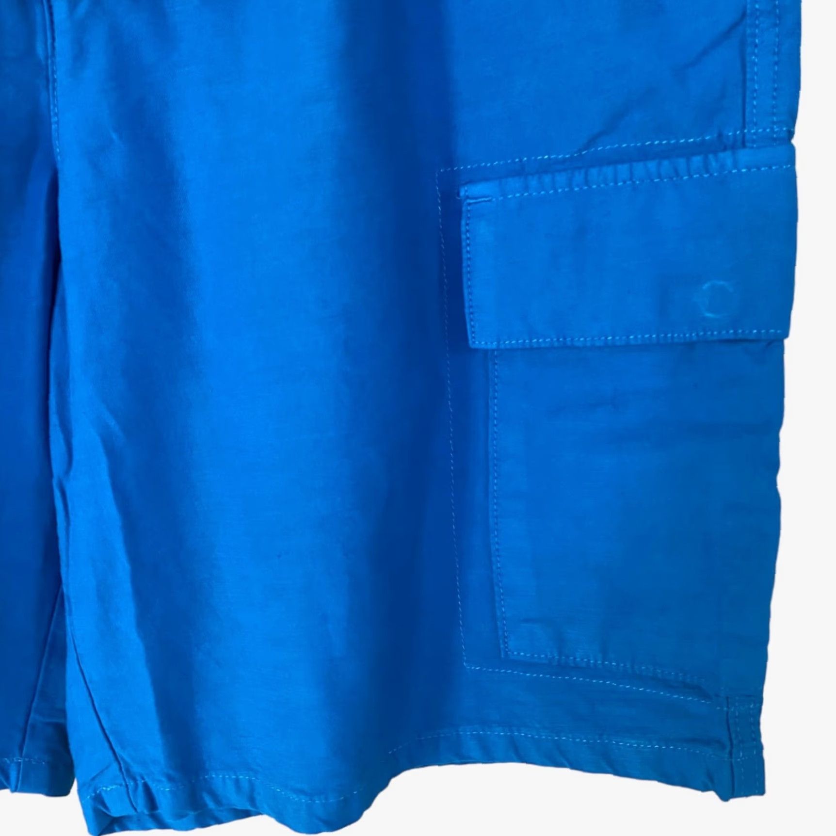 Everlane VINTAGE Everlane Cargo Shorts Men Large Organic Cotton Linen Blend Blue Casual Outdoor New Size US 33 - 7 Thumbnail