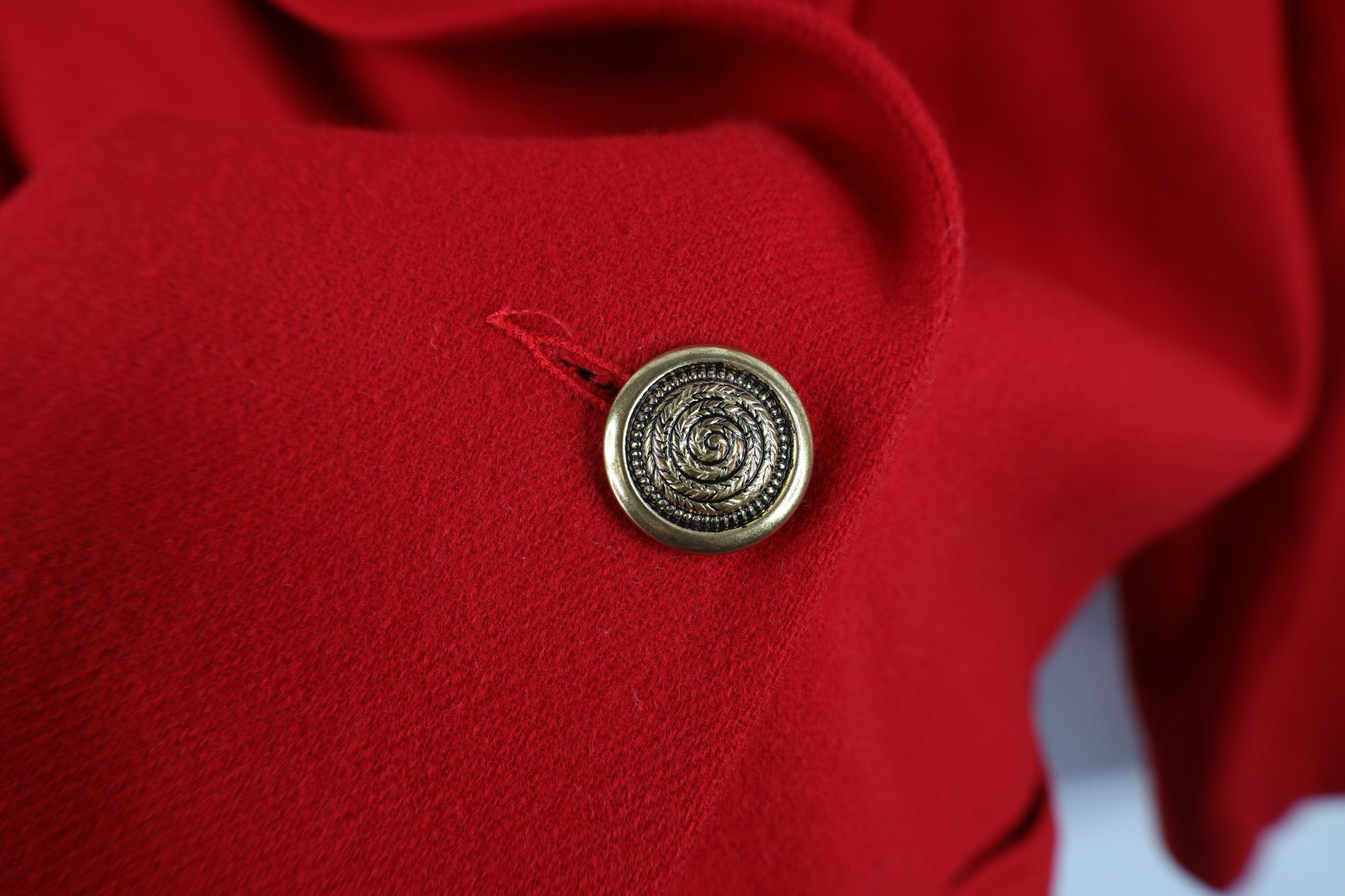 Vintage Vintage 90s Streetwear Button Blazer Suit Coat Jacket Red Size XXL / US 16-18 / IT 52-54 - 4 Thumbnail