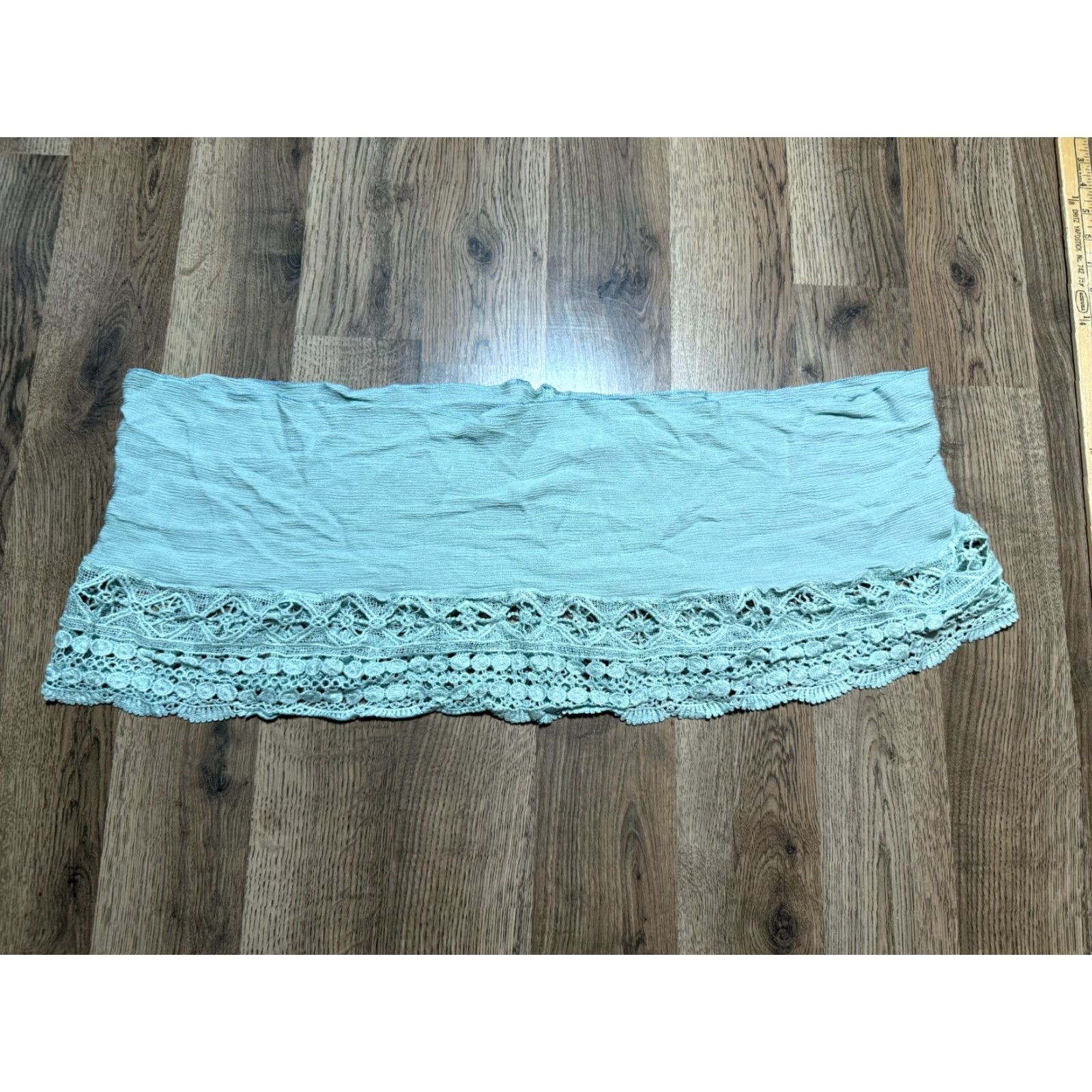 Vintage Simply Noelle Scarf Women's Green Floral Lace 10% Viscose Size ONE SIZE - 2 Thumbnail