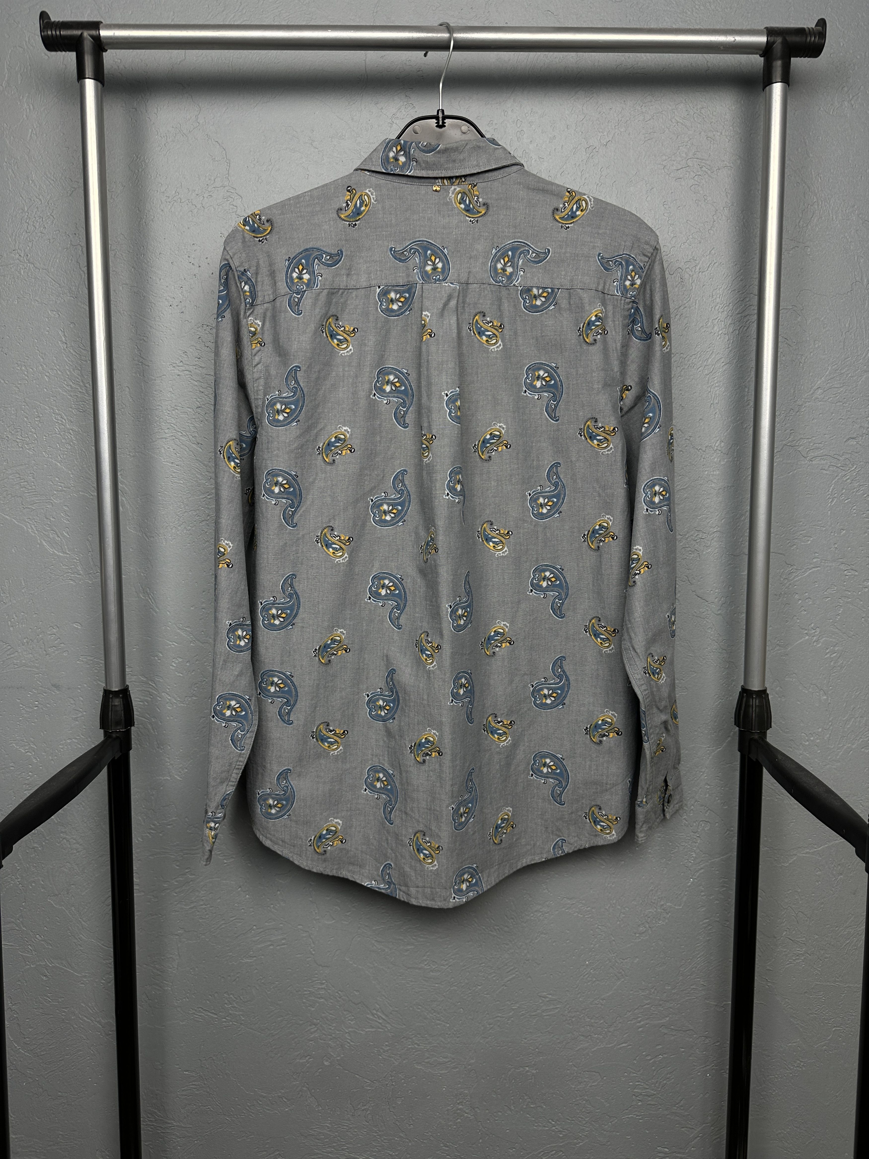 Pretty Green Pretty Green Mens Paisley Patterned Long Sleeve Shirt Size US M / EU 48-50 / 2 - 6 Thumbnail