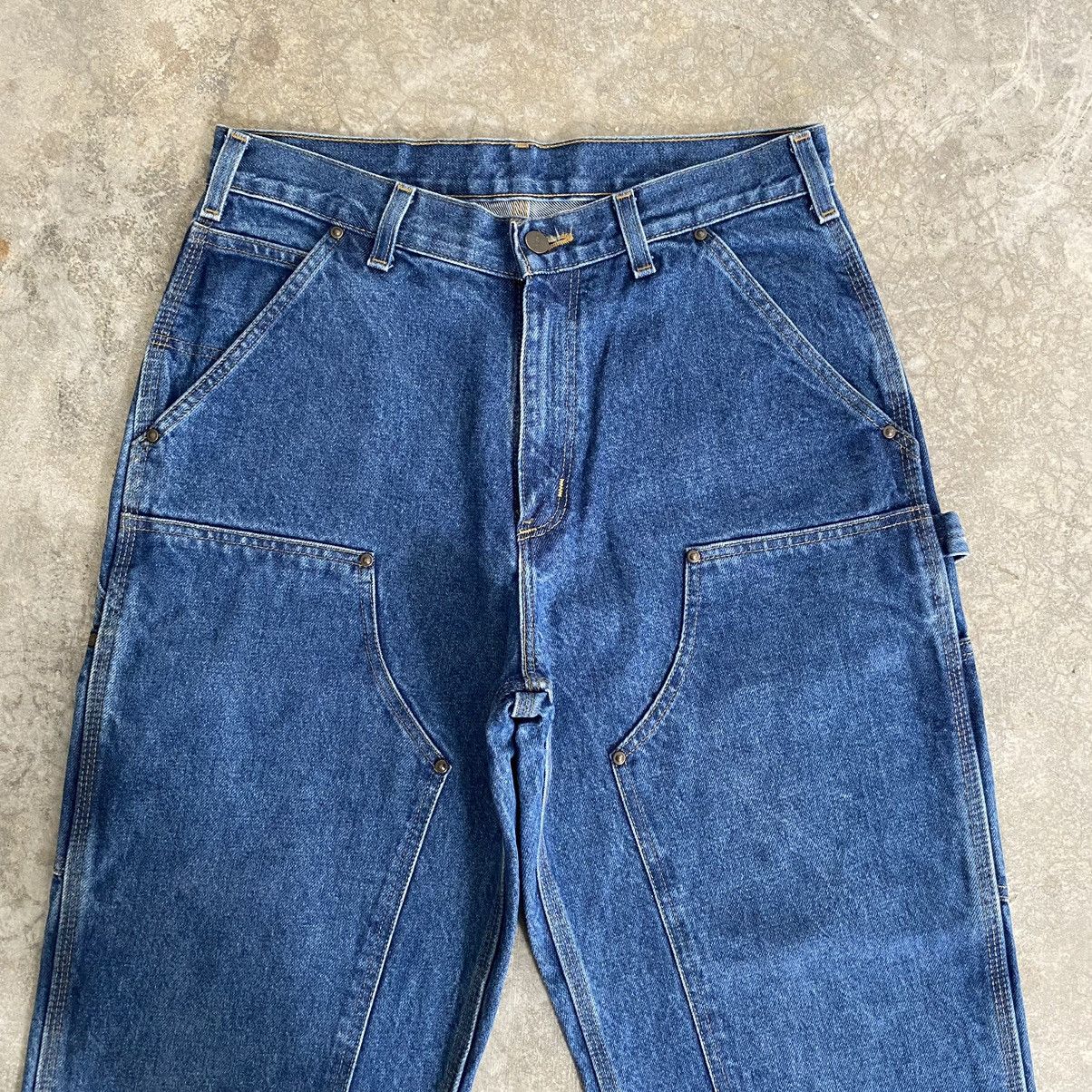 Carhartt Vintage Carhartt Double Knee Carpenter Denim Jeans Size US 31 - 7 Thumbnail