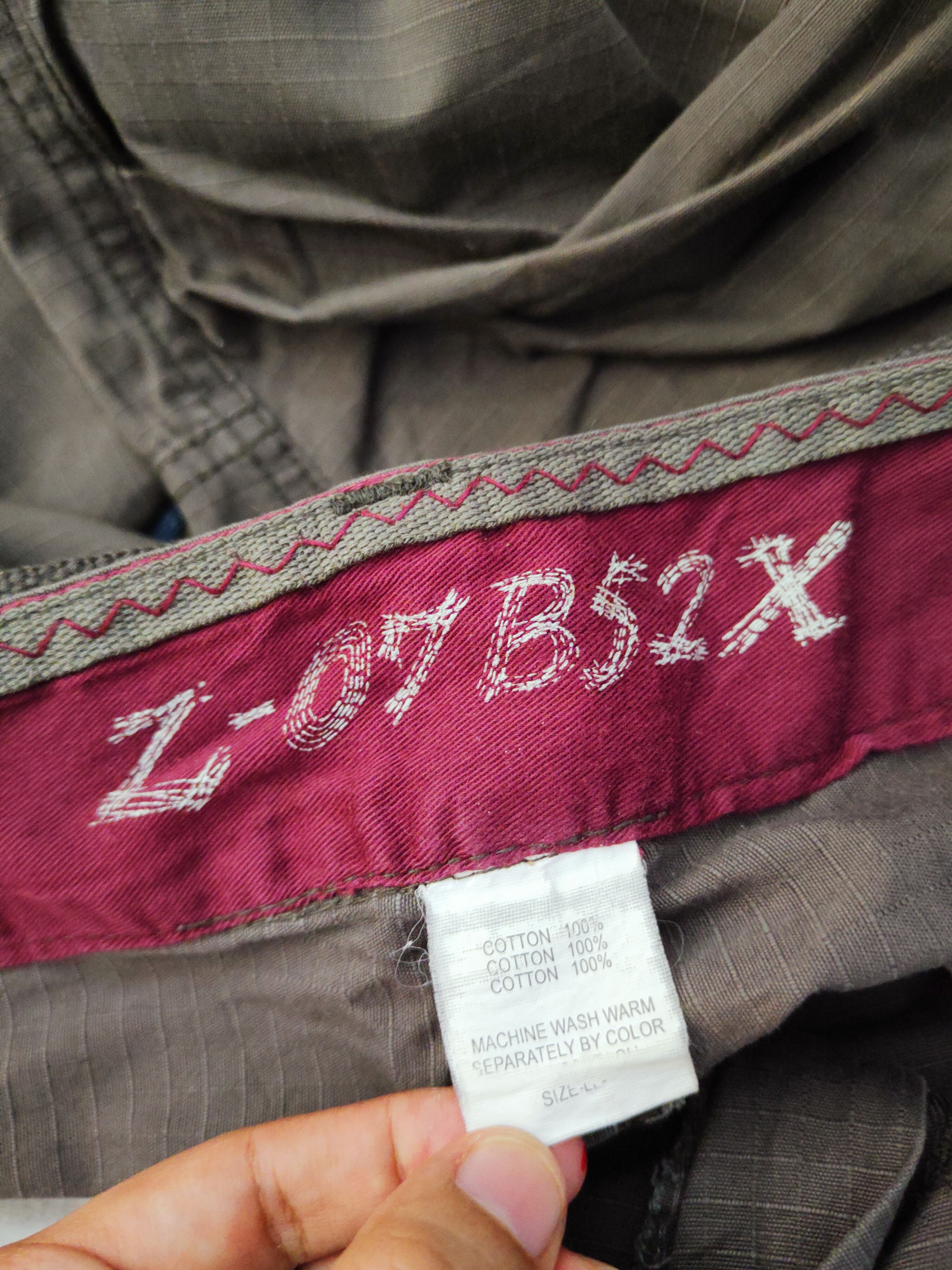 Japanese Brand Z-07B52X Dark Brown Multipocket Tactical Cargo Pants #W198 Size US 34 / EU 50 - 17 Thumbnail
