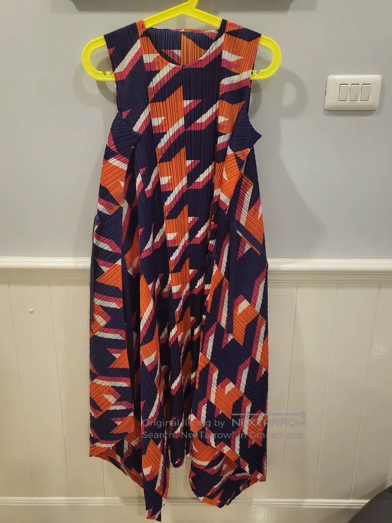 Issey Miyake Issey Miyake Bird Checkered Dress Size L / US 10 / IT 46 - 1 Thumbnail
